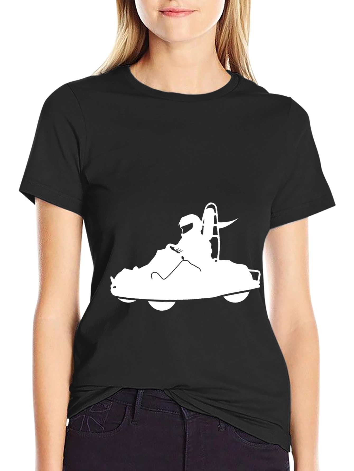 Go Kart Graphic T-Shirt - Black Cotton Tee