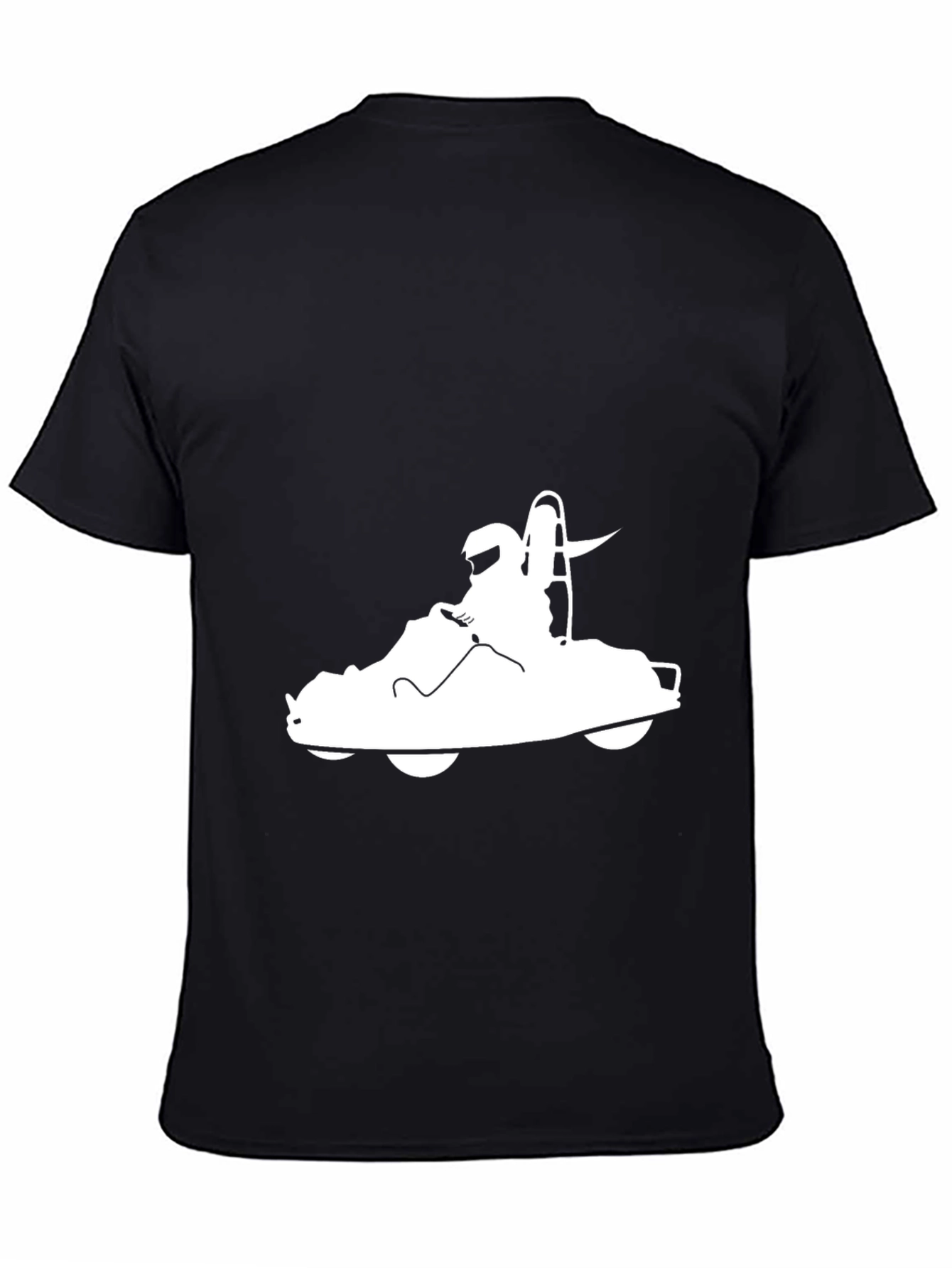 Go Kart Graphic T-Shirt - Black Cotton Tee