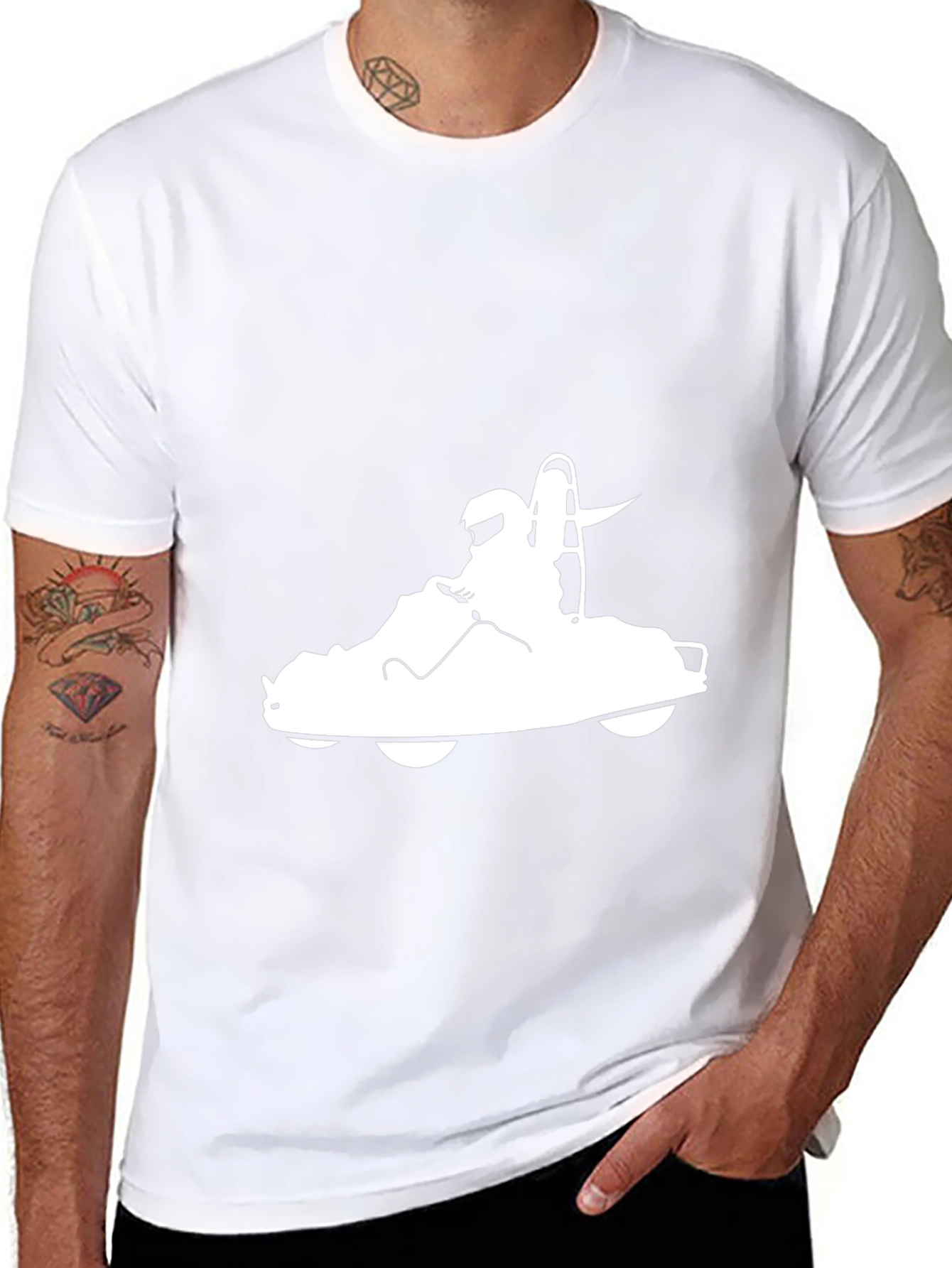 Go Kart Graphic T-Shirt - Black Cotton Tee