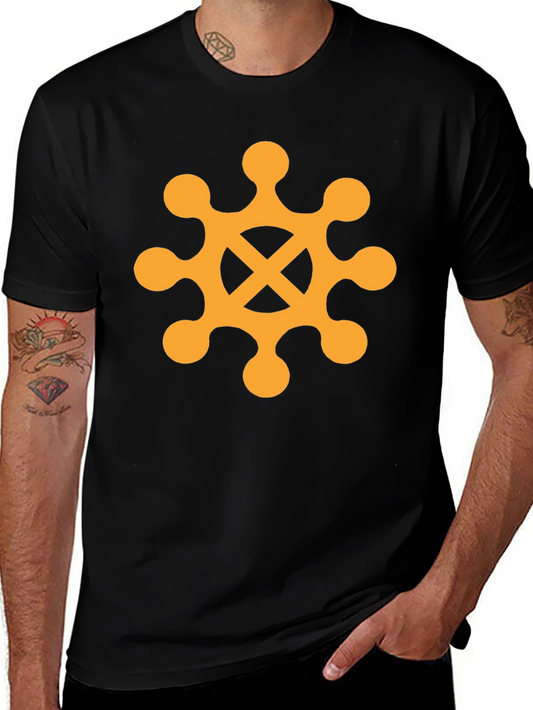 Adinkra Hwe Mu Dua T-Shirt - Black Graphic Tee