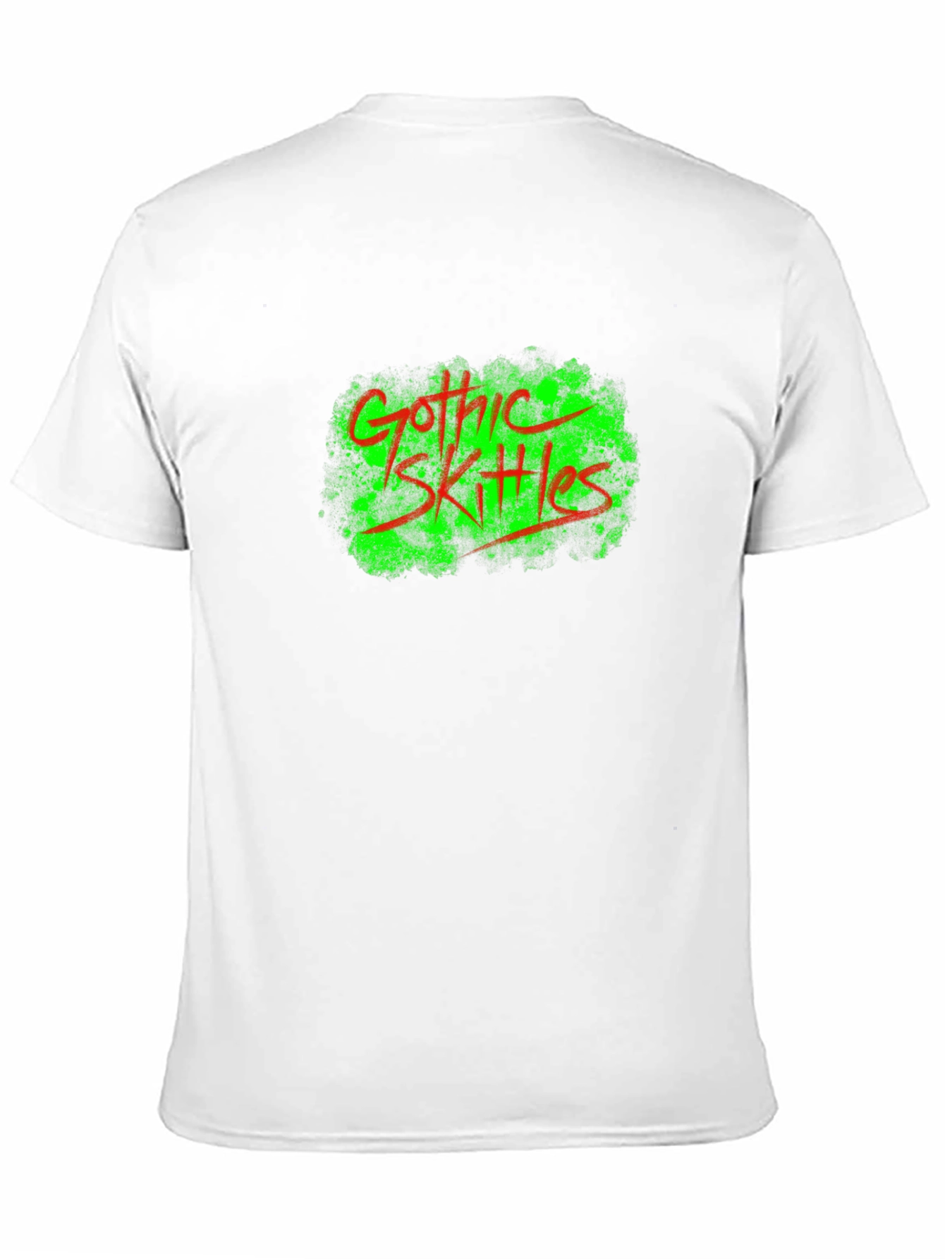 Gothic Skittles Graphic Tee - Black Cotton T-Shirt
