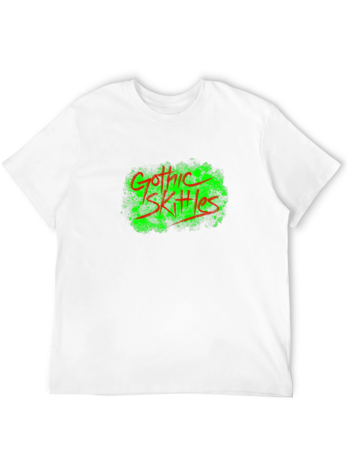 Gothic Skittles Graphic Tee - Black Cotton T-Shirt