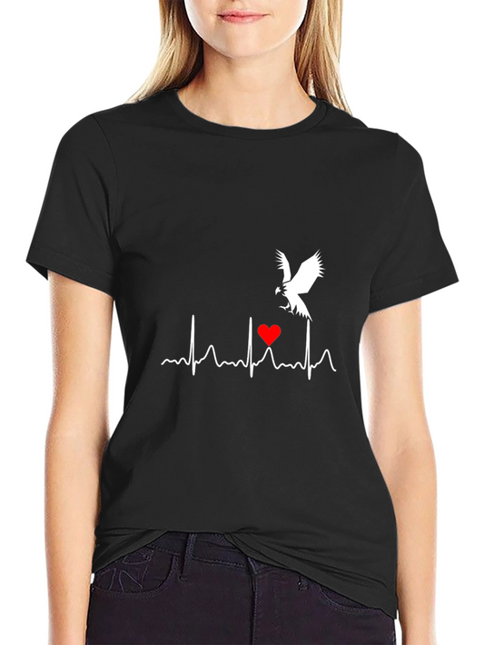 Heartbeat Eagle Graphic T-Shirt