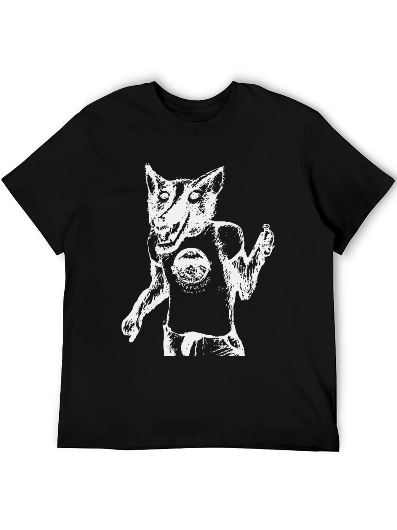 Grateful Dead Wolf T-Shirt Black