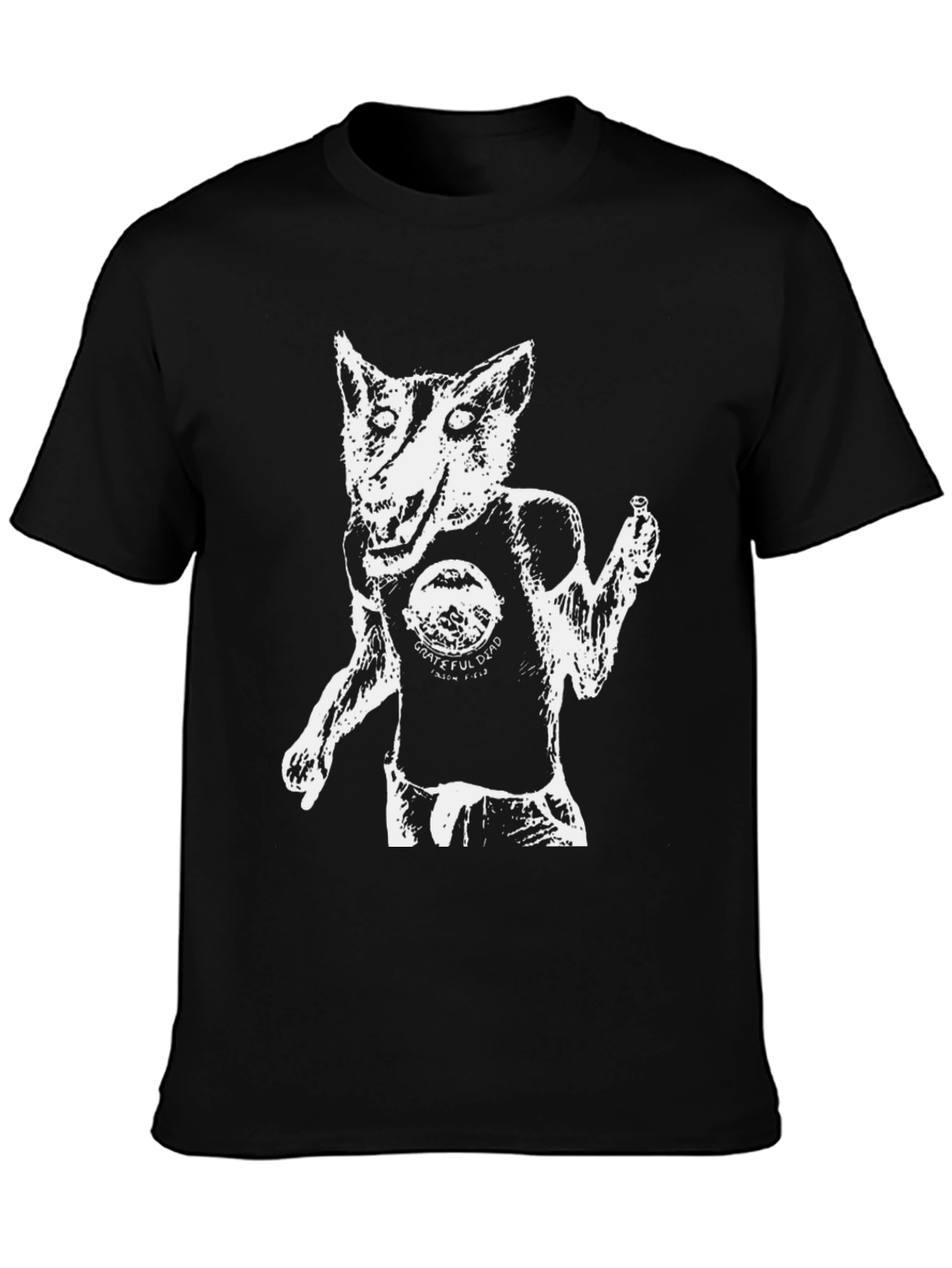 Grateful Dead Wolf T-Shirt Black