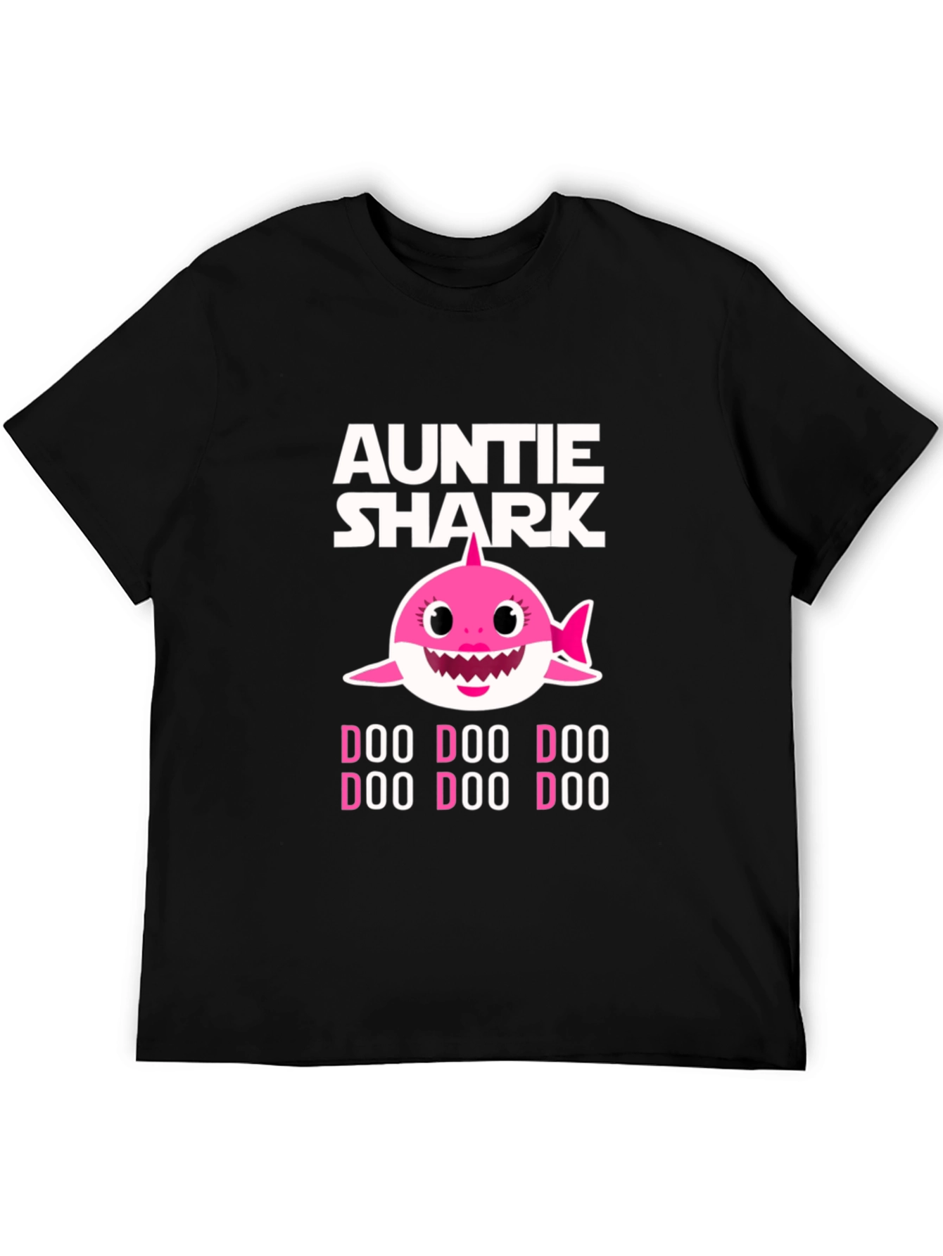 Auntie Shark Doo Doo Doo Funny Graphic T-Shirt