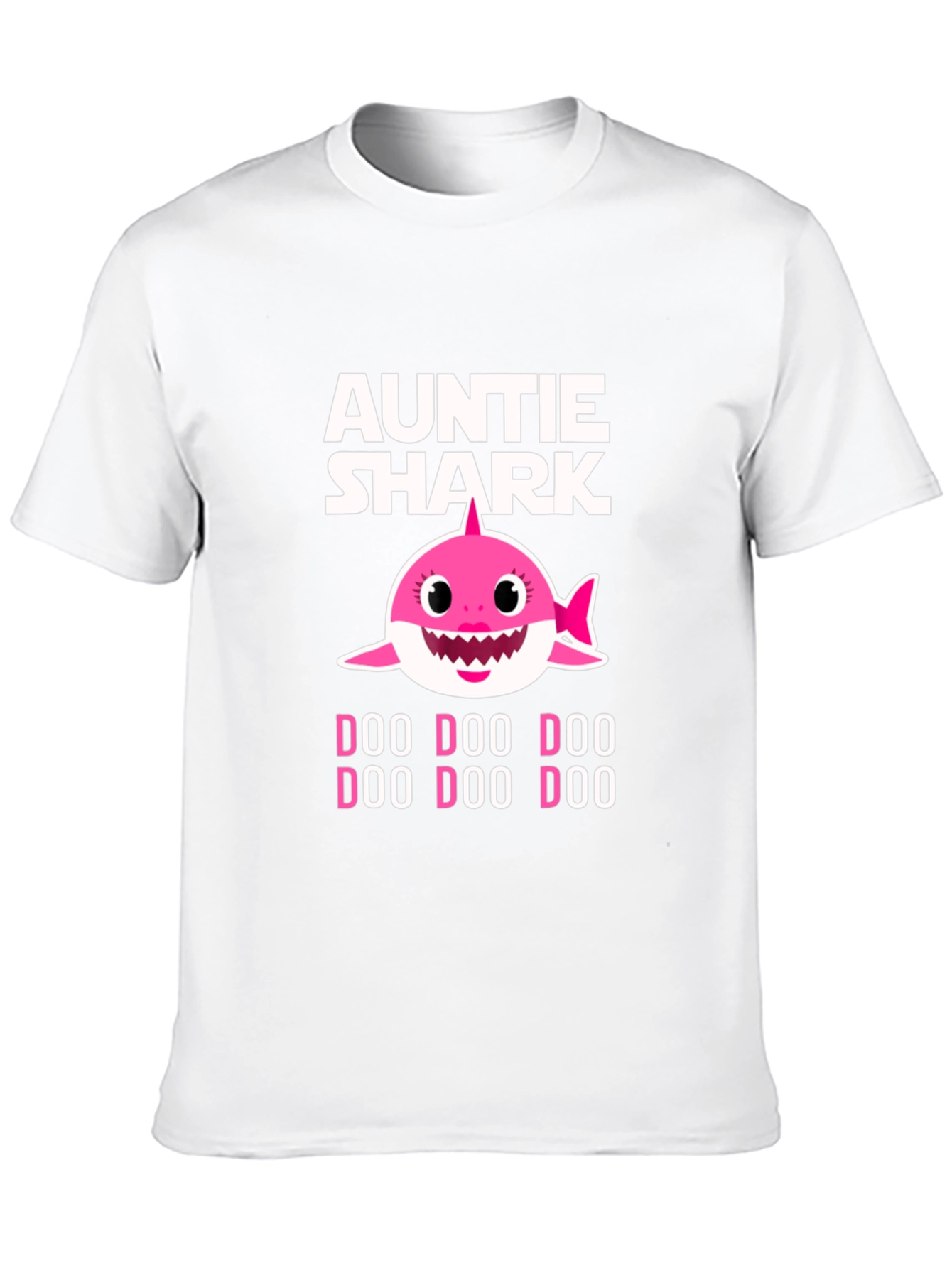 Auntie Shark Doo Doo Doo Funny Graphic T-Shirt