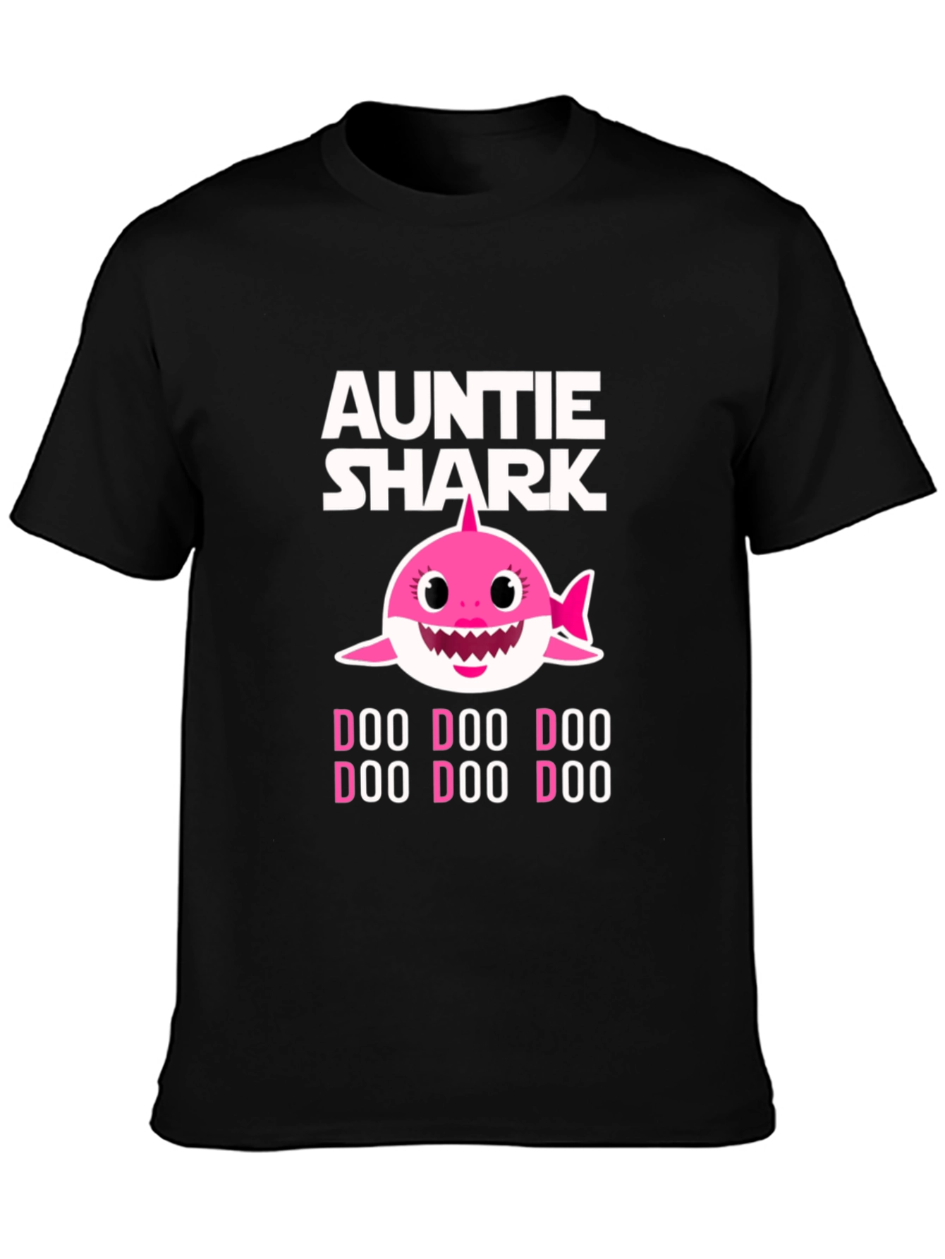 Auntie Shark Doo Doo Doo Funny Graphic T-Shirt