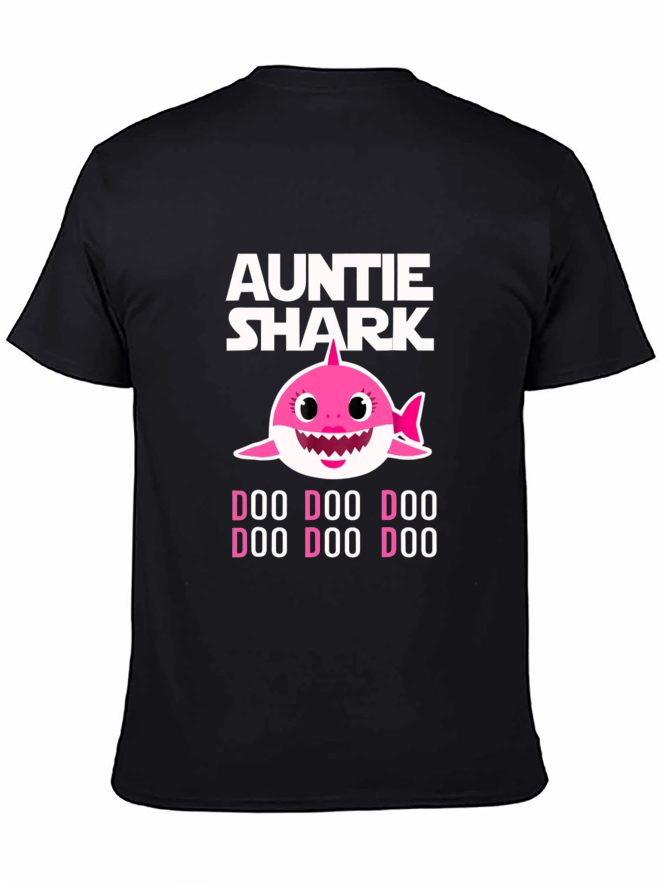 Auntie Shark Doo Doo Doo Funny Graphic T-Shirt