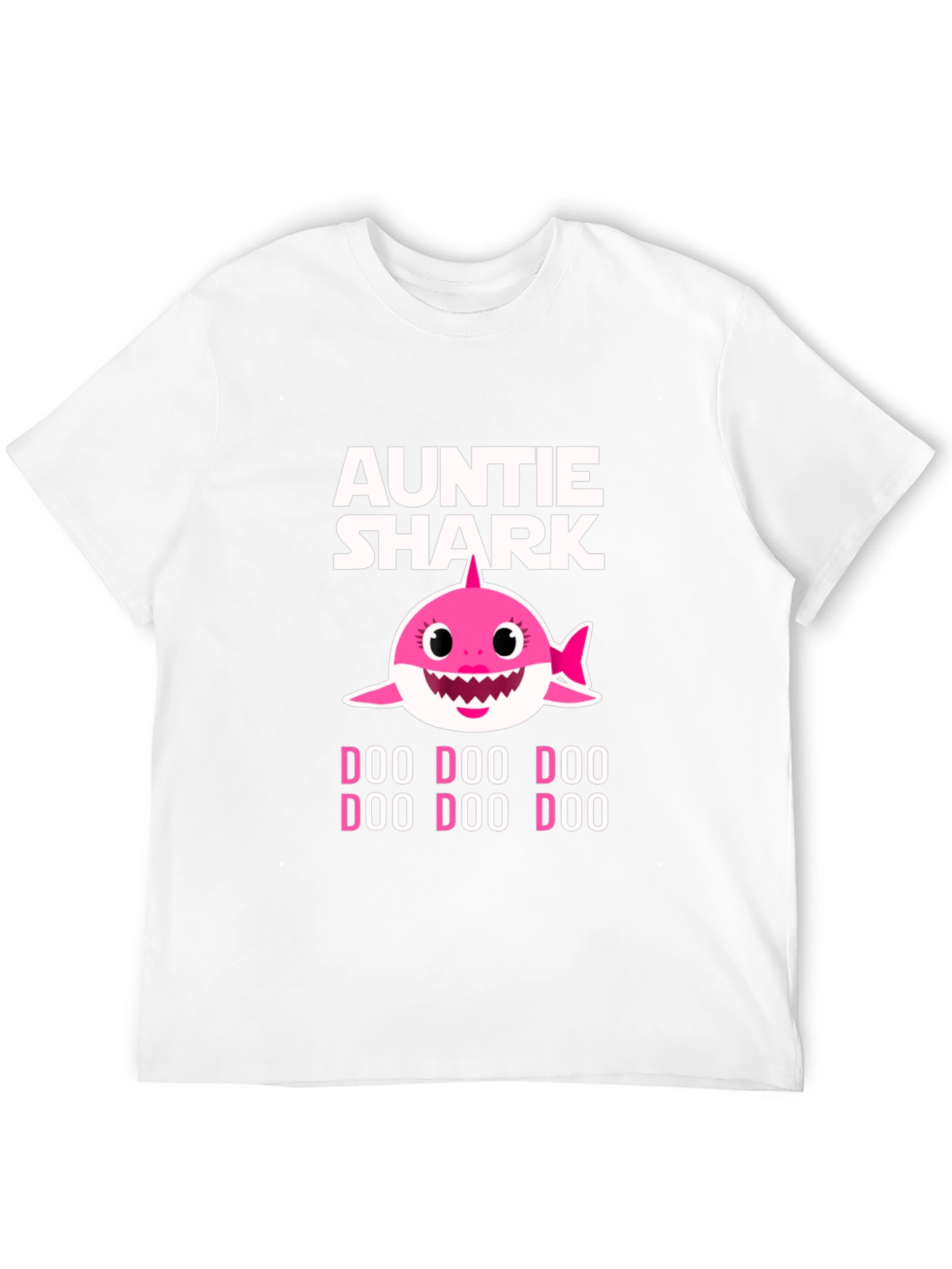 Auntie Shark Doo Doo Doo Funny Graphic T-Shirt