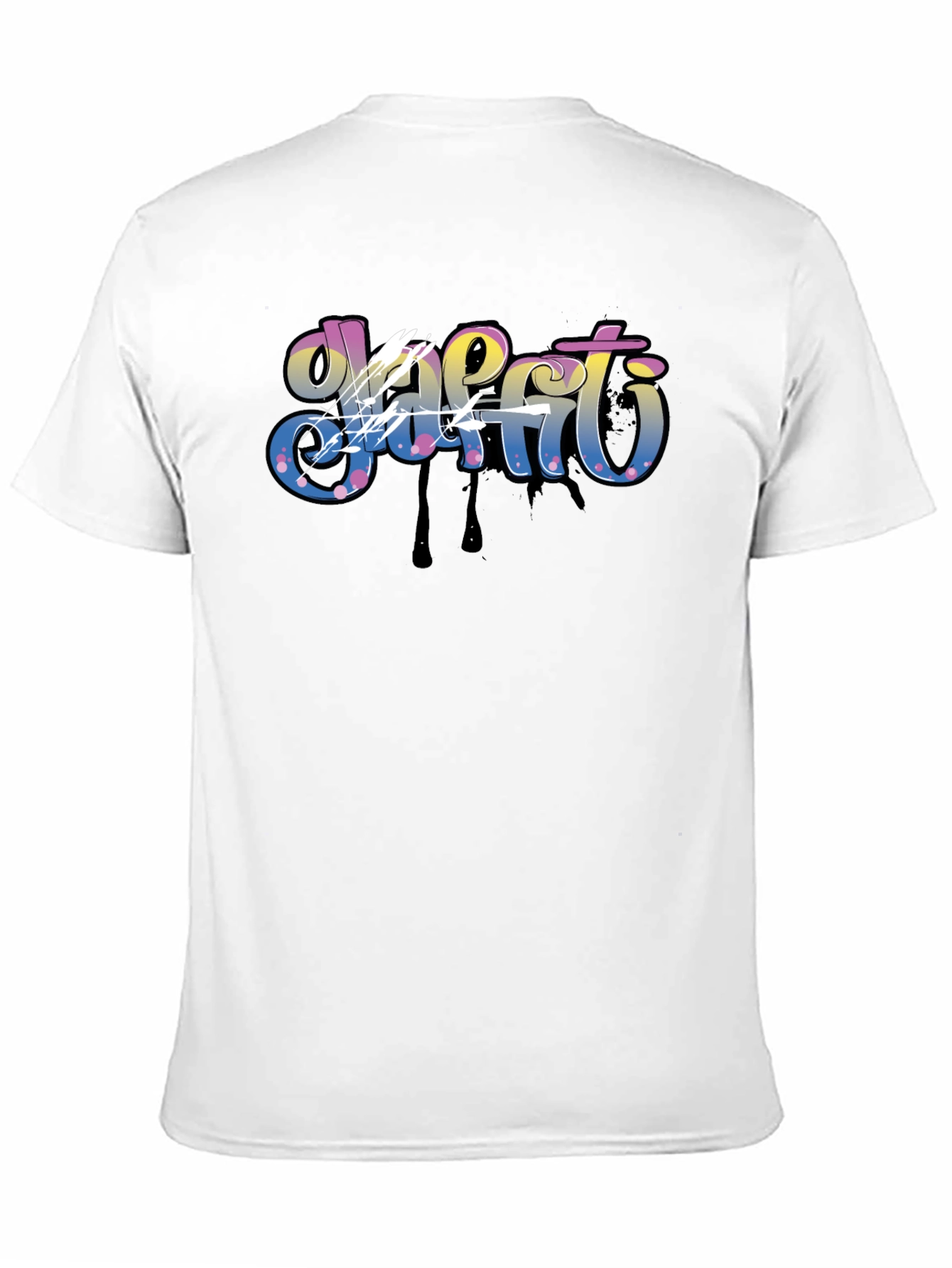 Graffiti Art Mens Black T-Shirt