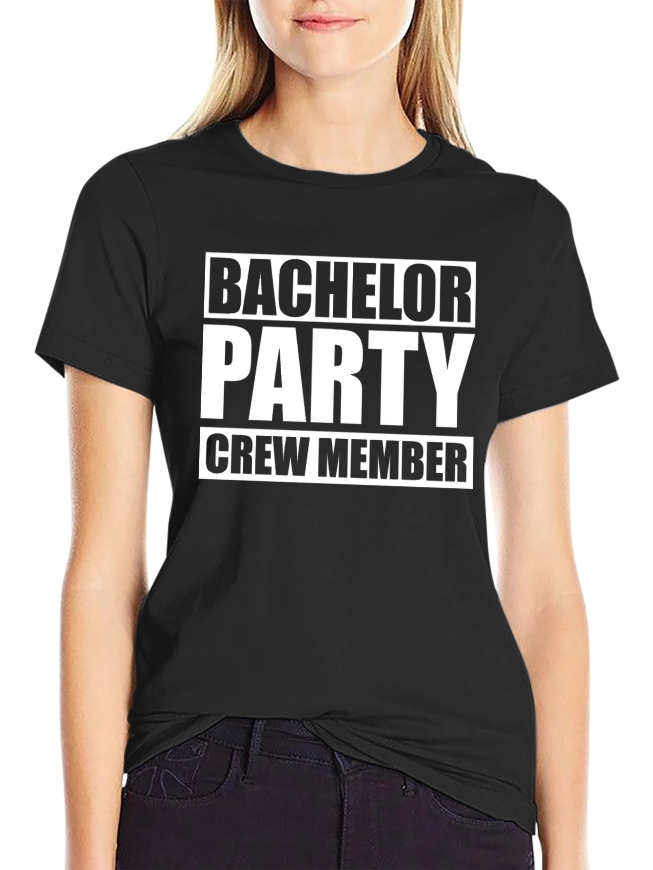 Bachelor Party Crew Member Graphic T-Shirt