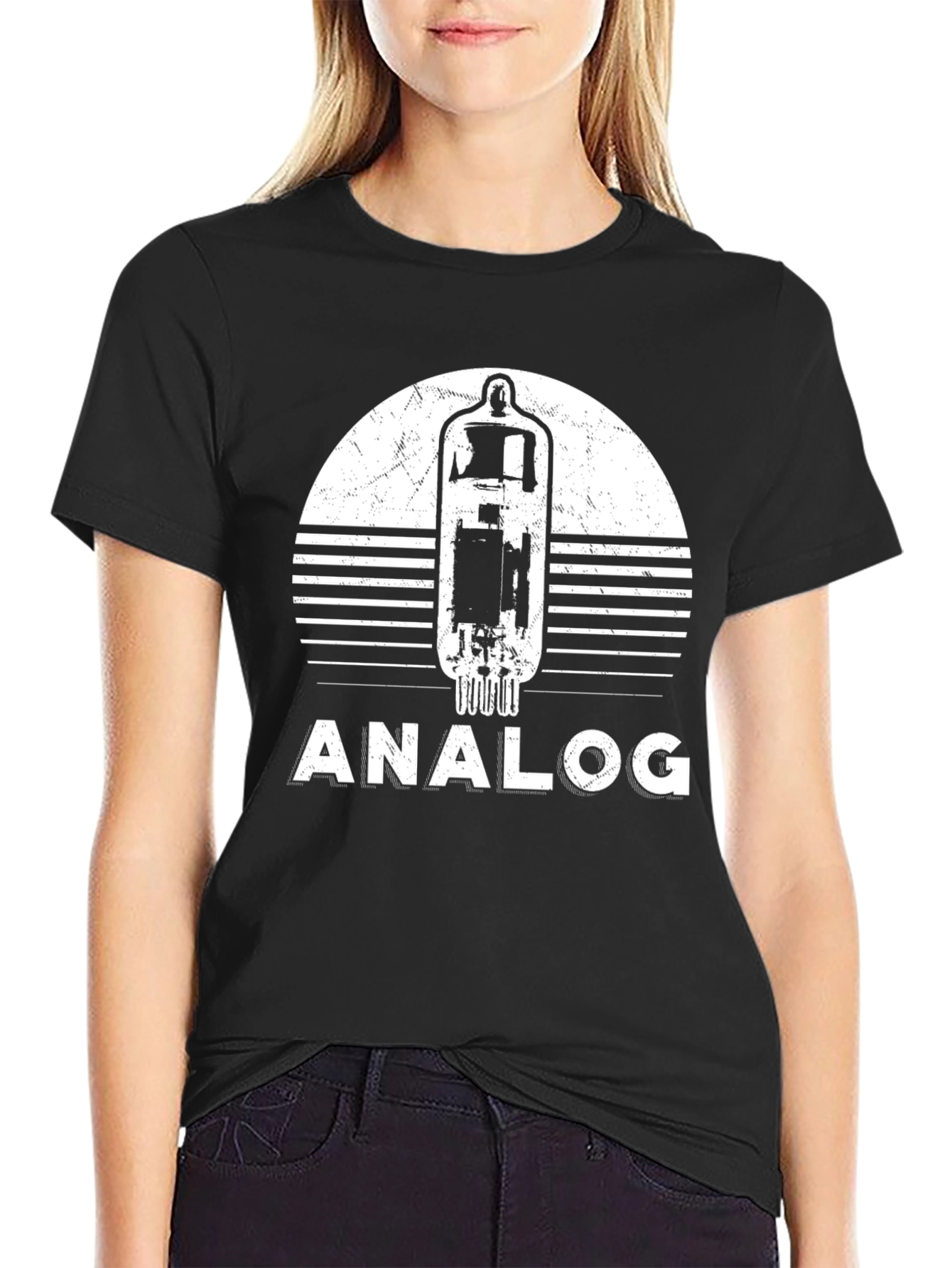 Analog Tube Graphic Tee - Retro Style