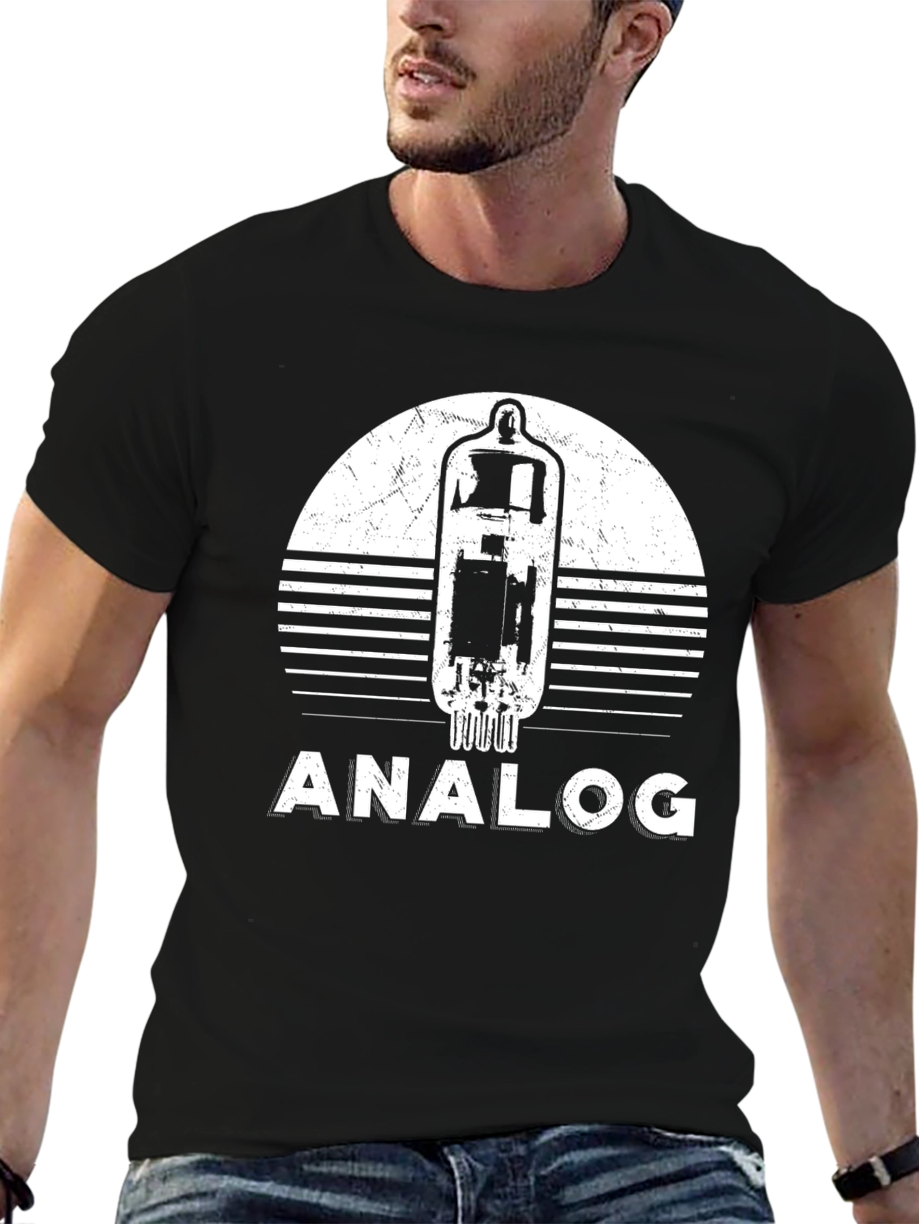 Analog Tube Graphic Tee - Retro Style
