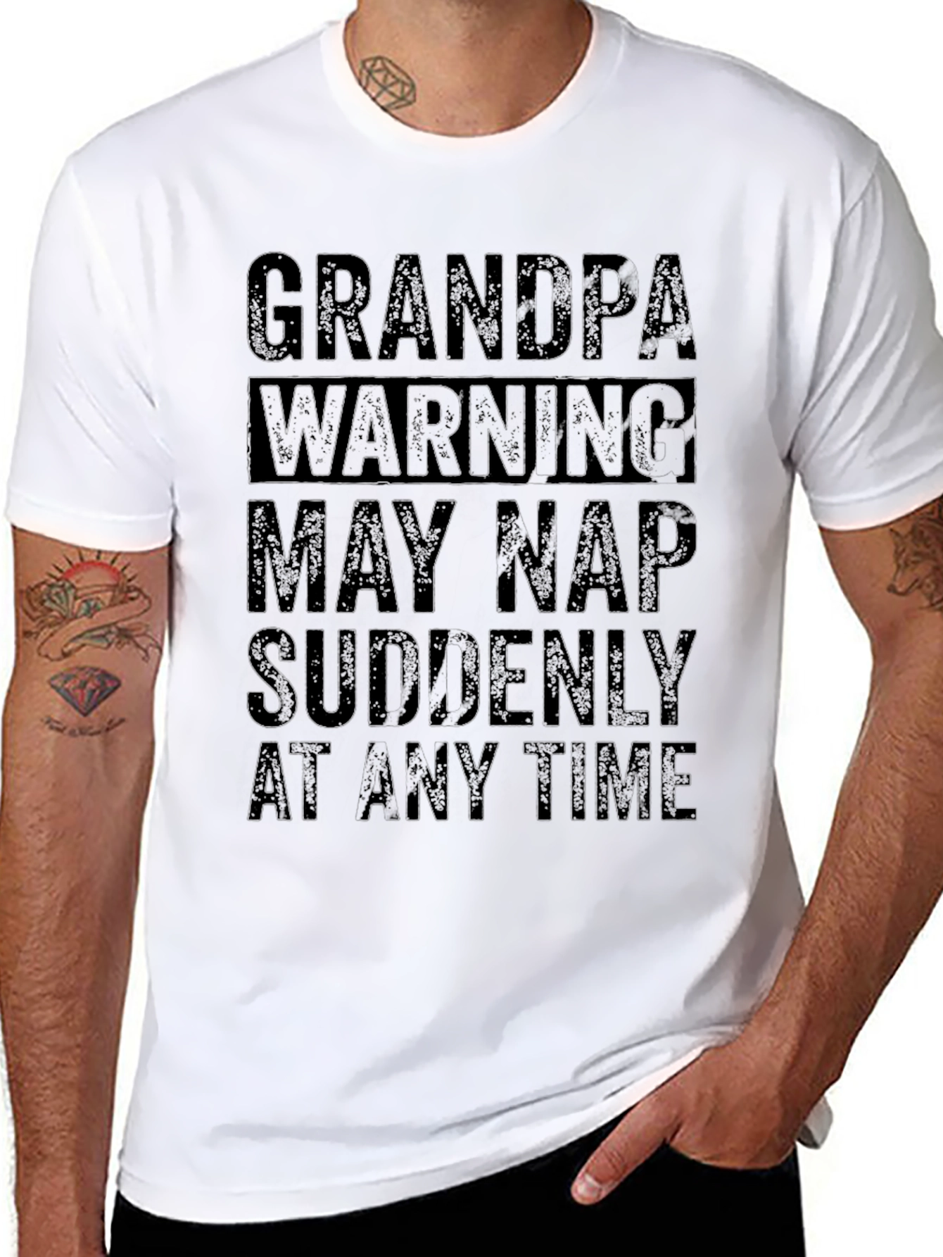 Grandpa Warning T-Shirt - Funny Nap Time Tee