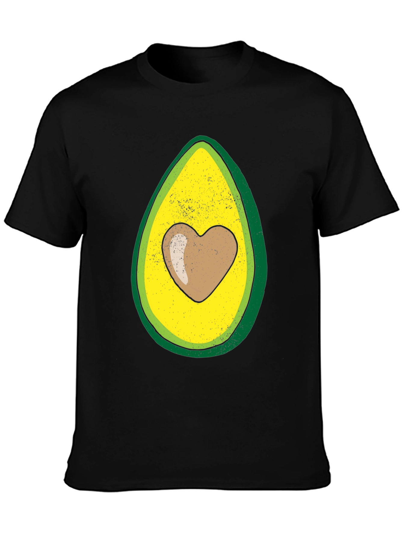 Avocado Heart Graphic T-Shirt - Trendy Casual Wear