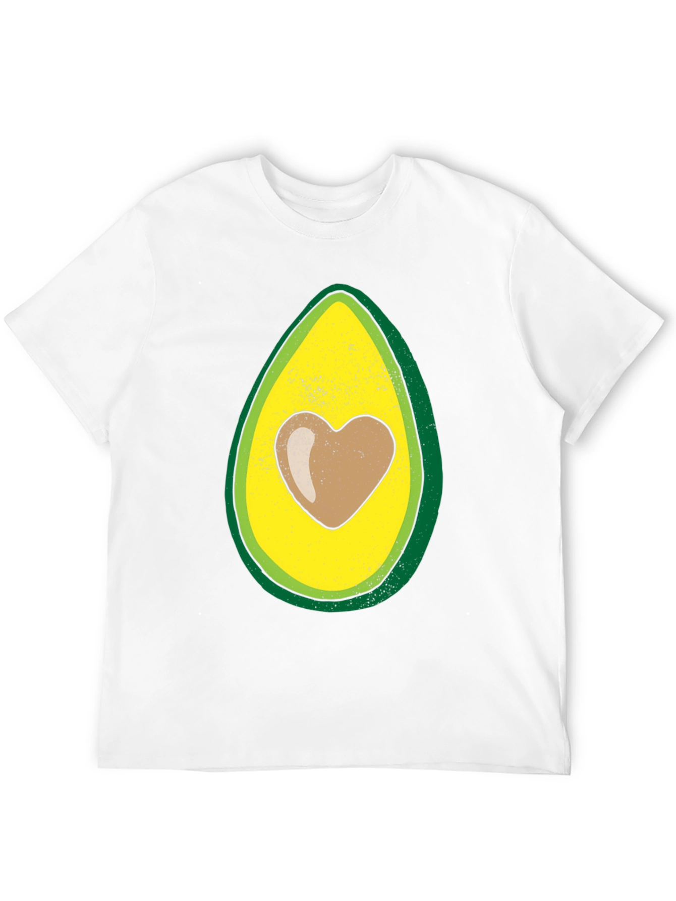 Avocado Heart Graphic T-Shirt - Trendy Casual Wear