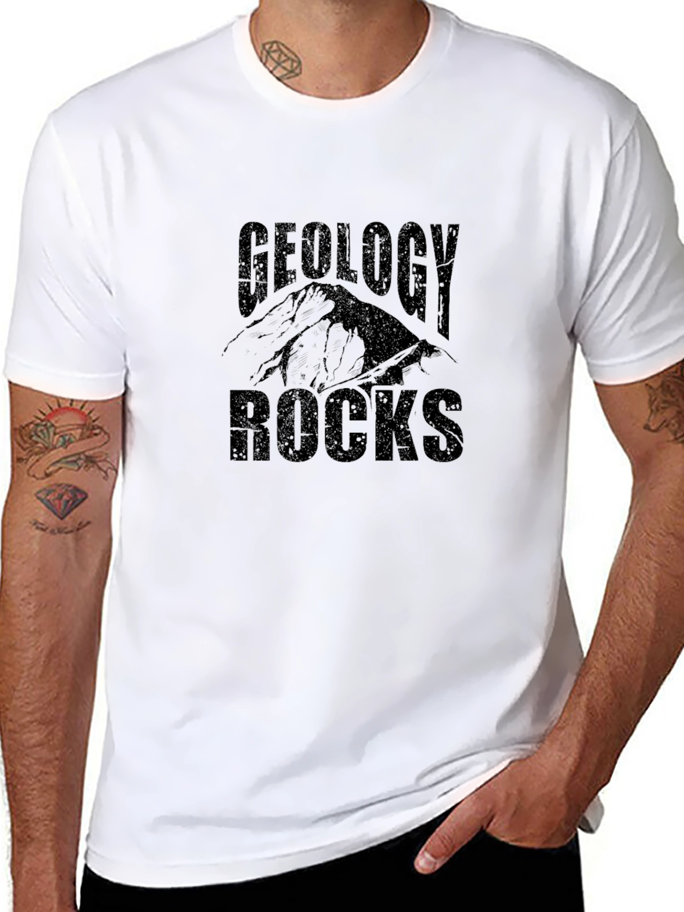 Geology Rocks Graphic T-Shirt - Black