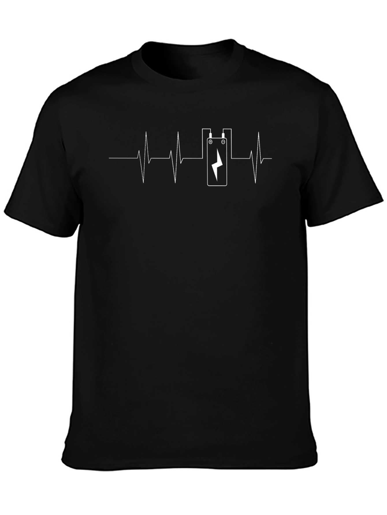 Guitar Pedal Heartbeat Graphic Tee - Black