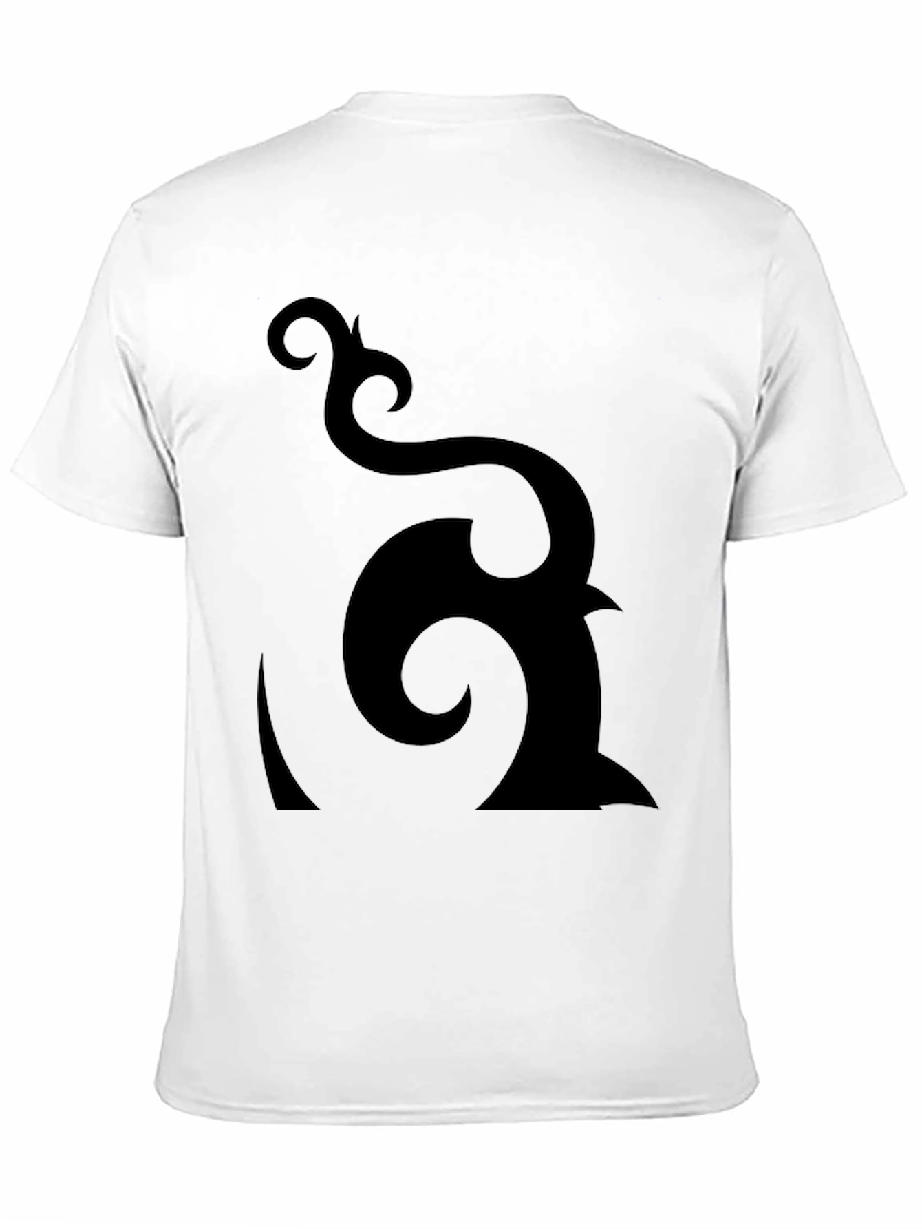 Abstract Graphic Black T-Shirt - Modern Design