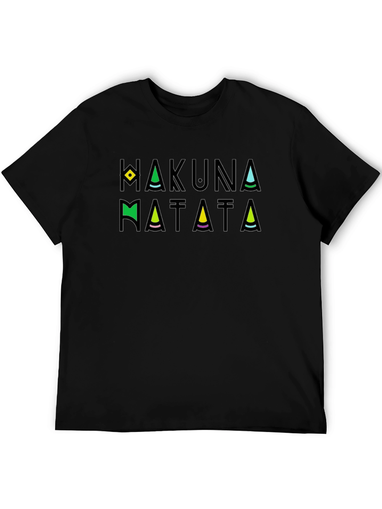 Hakuna Matata Graphic Tee - Relaxed Fit Black