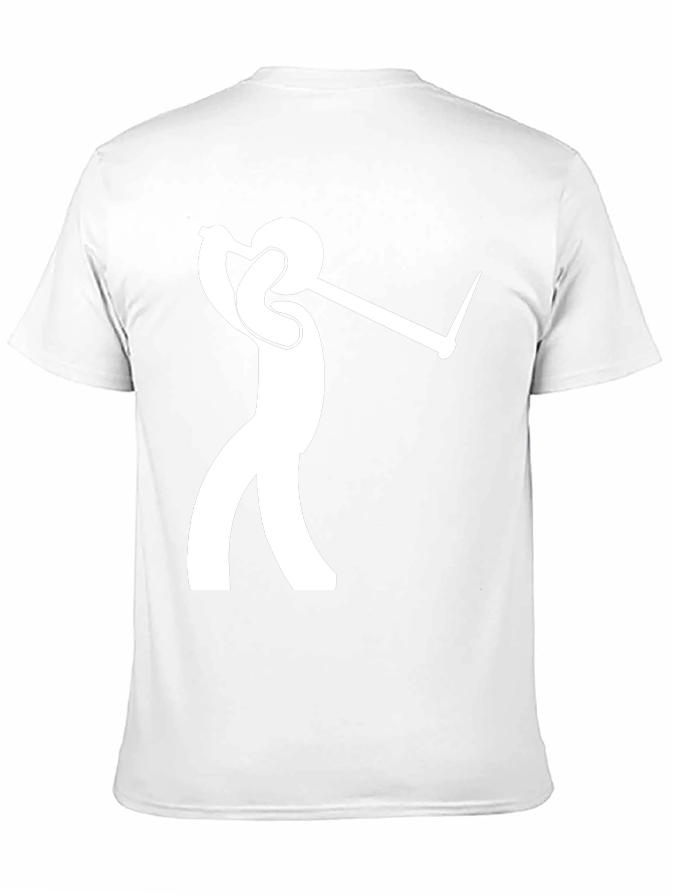 Golfing Stick Figure Black T-Shirt