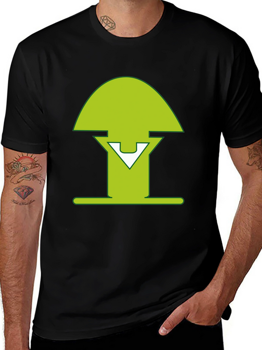 Green Mushroom Graphic Tee - Modern Style