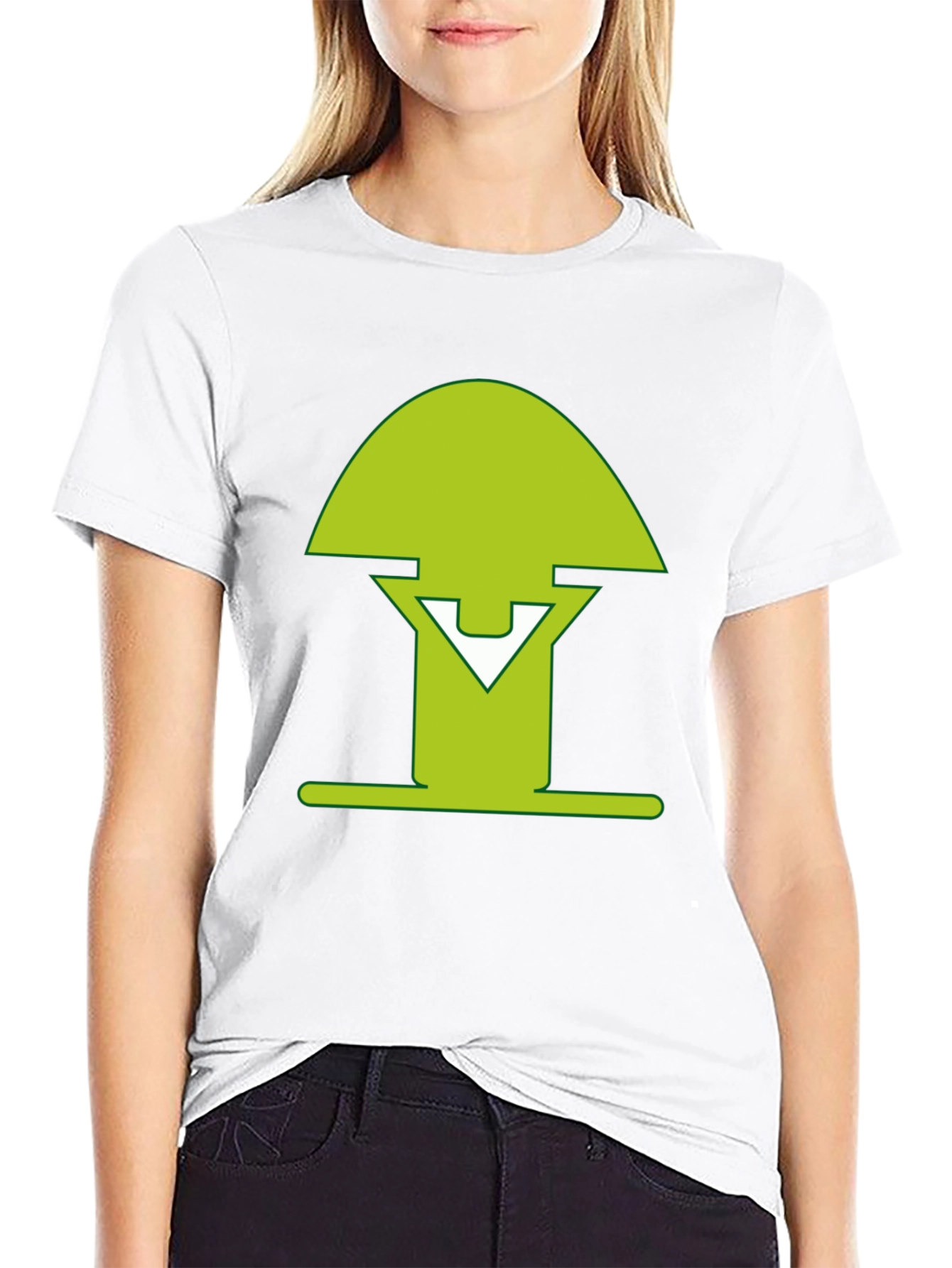 Green Mushroom Graphic Tee - Modern Style