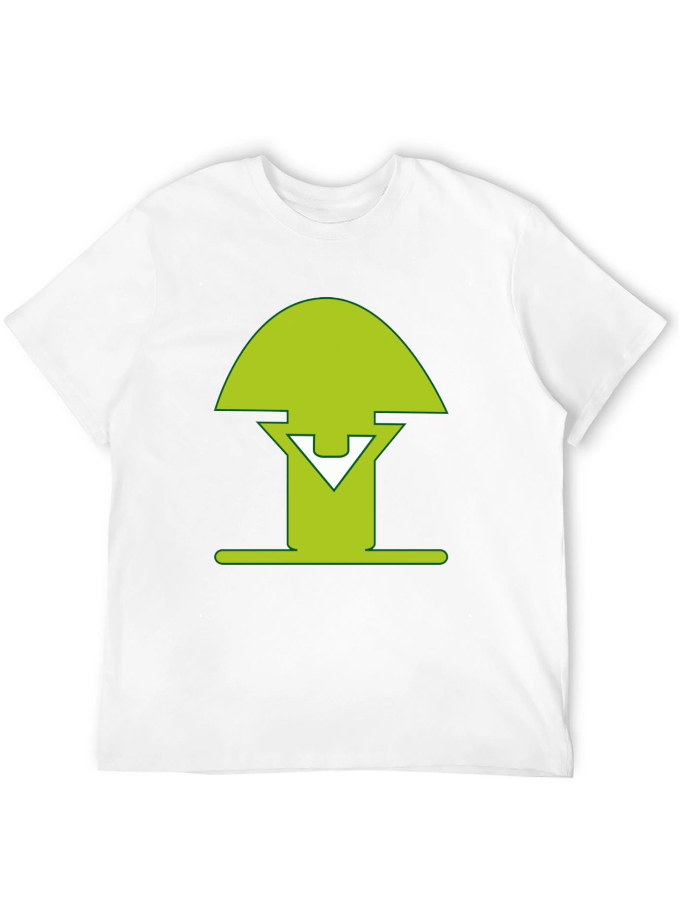 Green Mushroom Graphic Tee - Modern Style