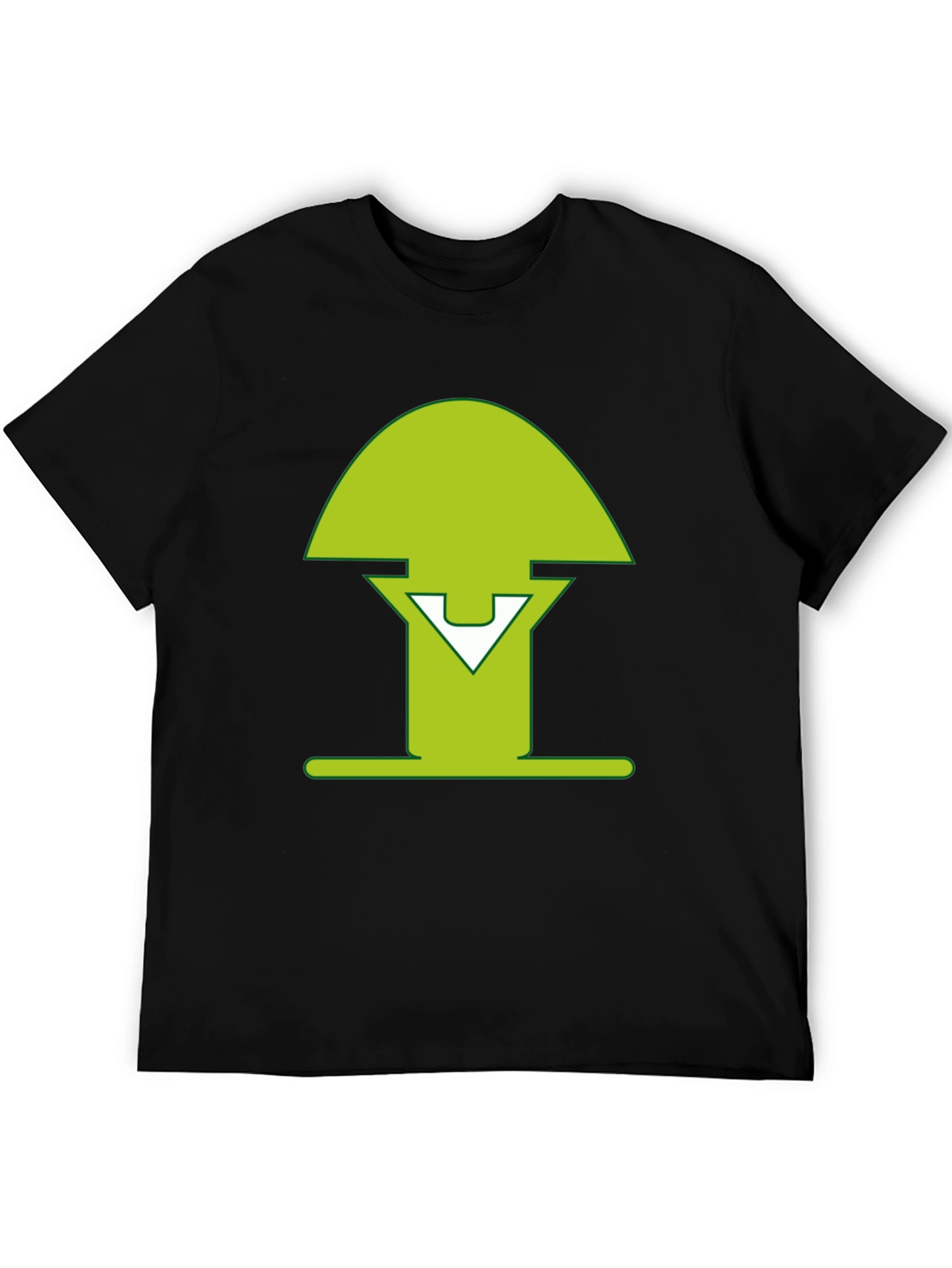 Green Mushroom Graphic Tee - Modern Style