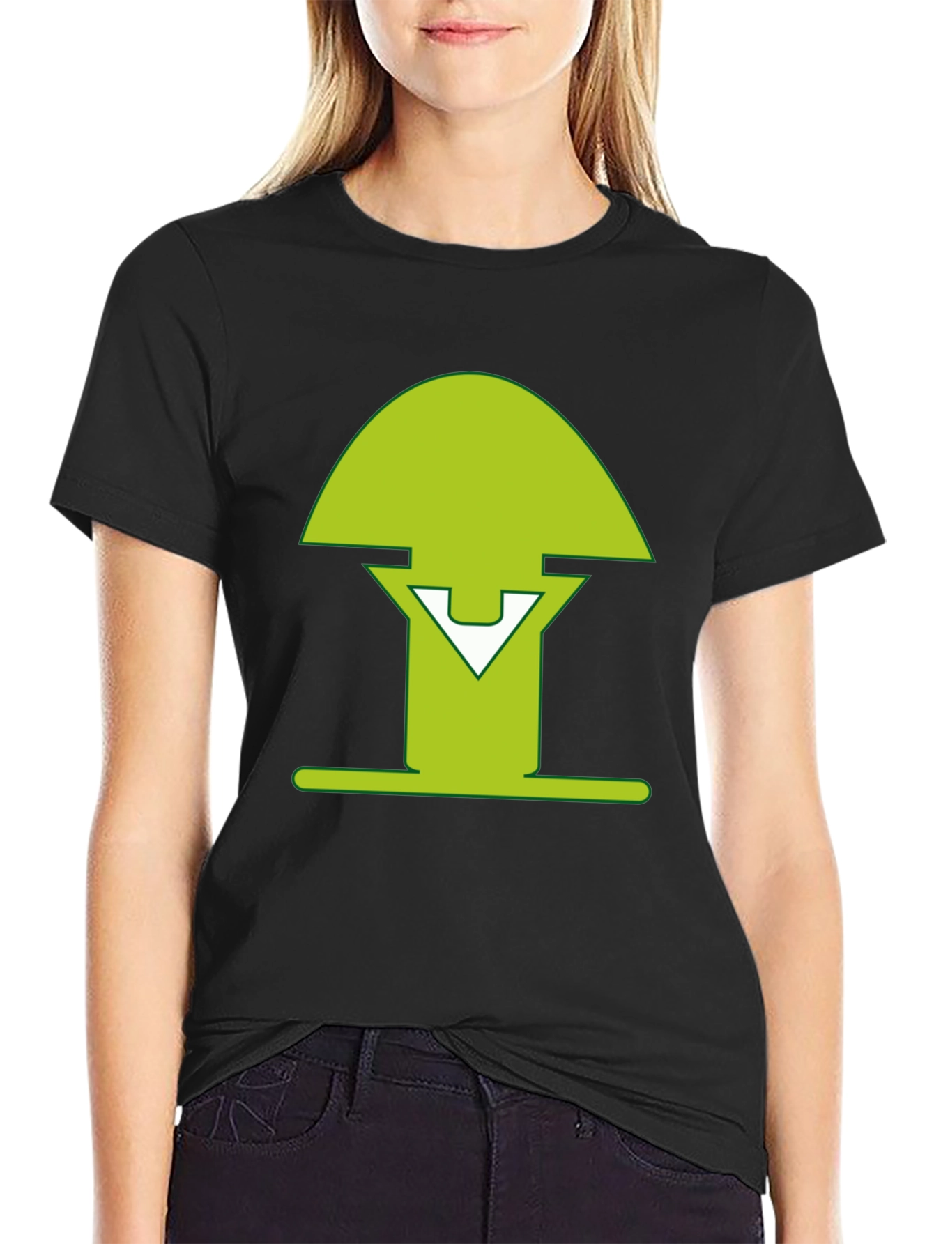 Green Mushroom Graphic Tee - Modern Style