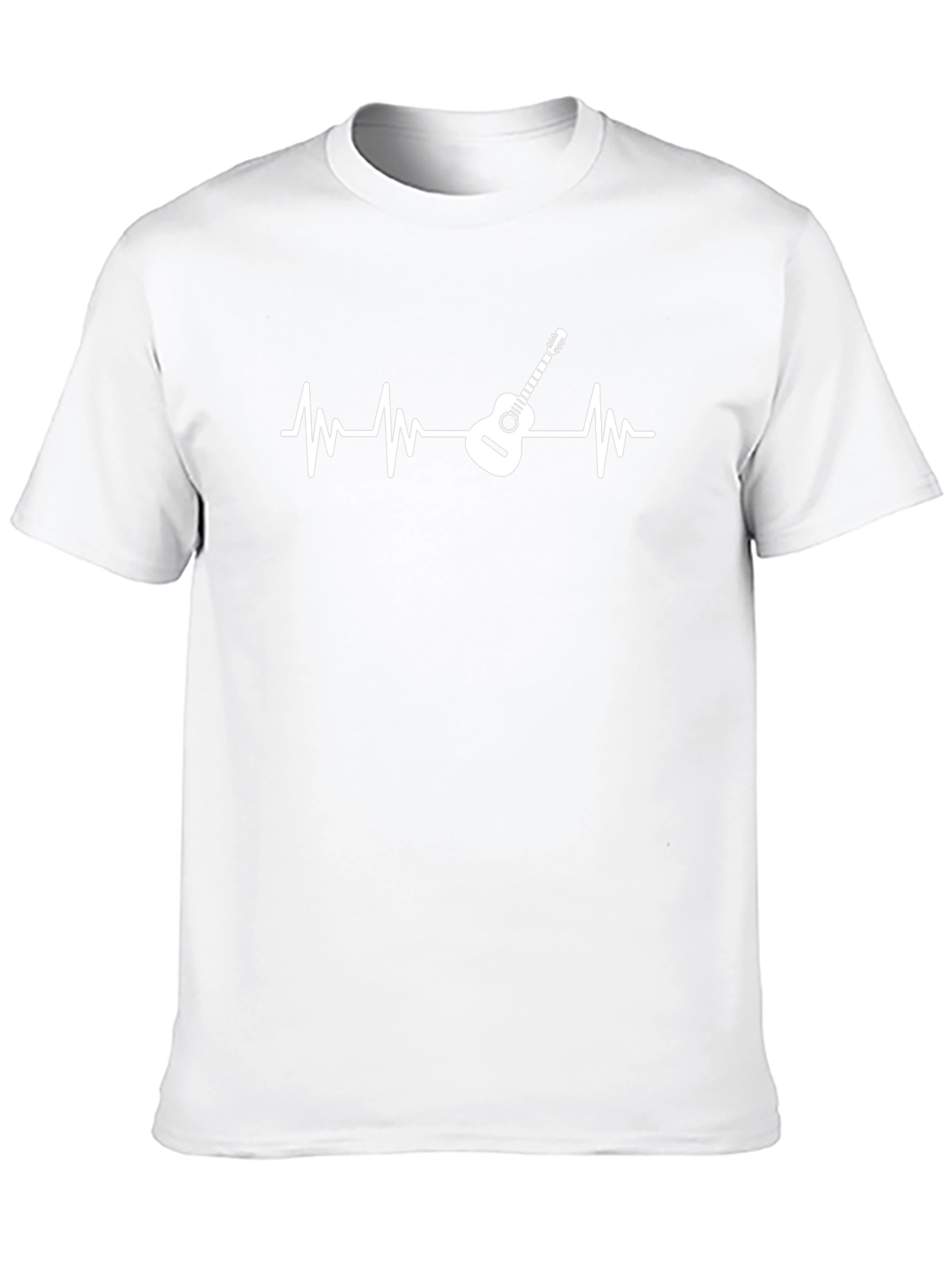 Guitar Heartbeat Graphic Tee - Music Lover T-Shirt