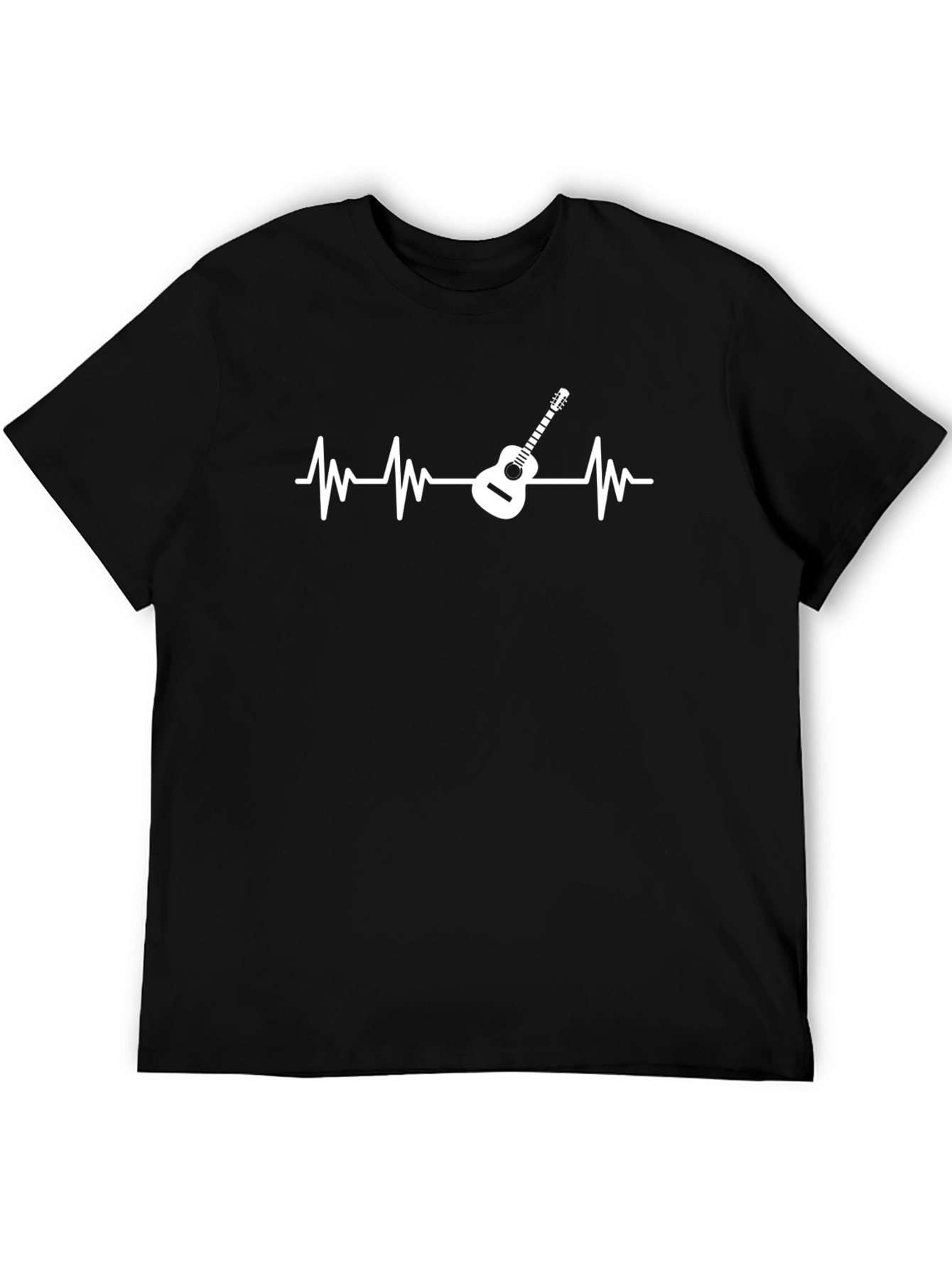 Guitar Heartbeat Graphic Tee - Music Lover T-Shirt