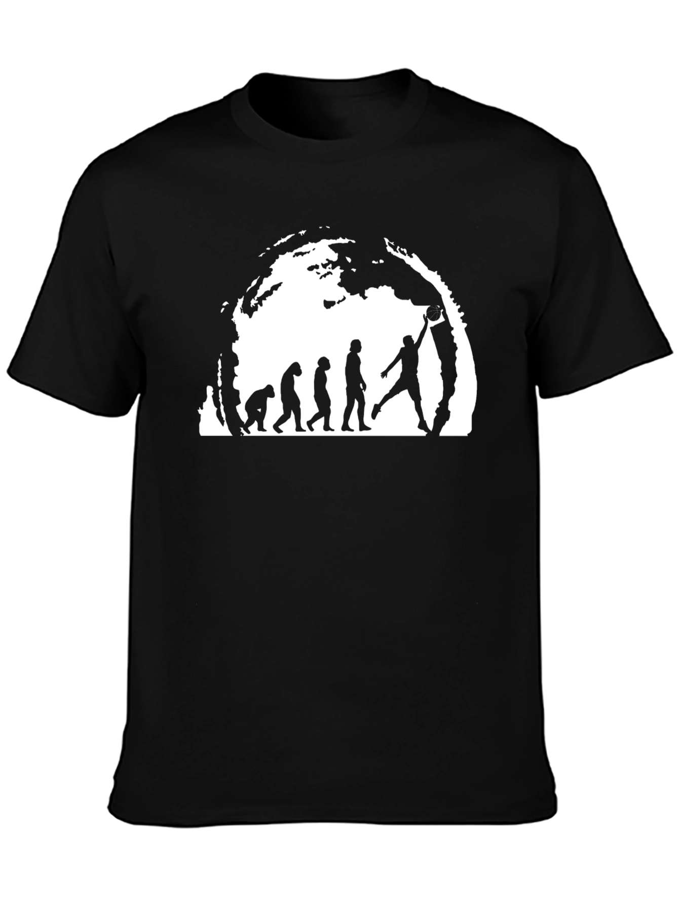 Basketball Evolution T-Shirt - Black