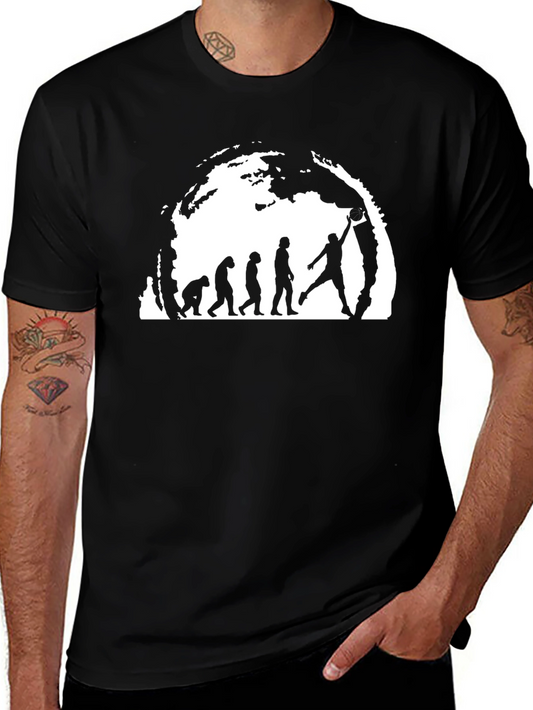 Basketball Evolution T-Shirt - Black