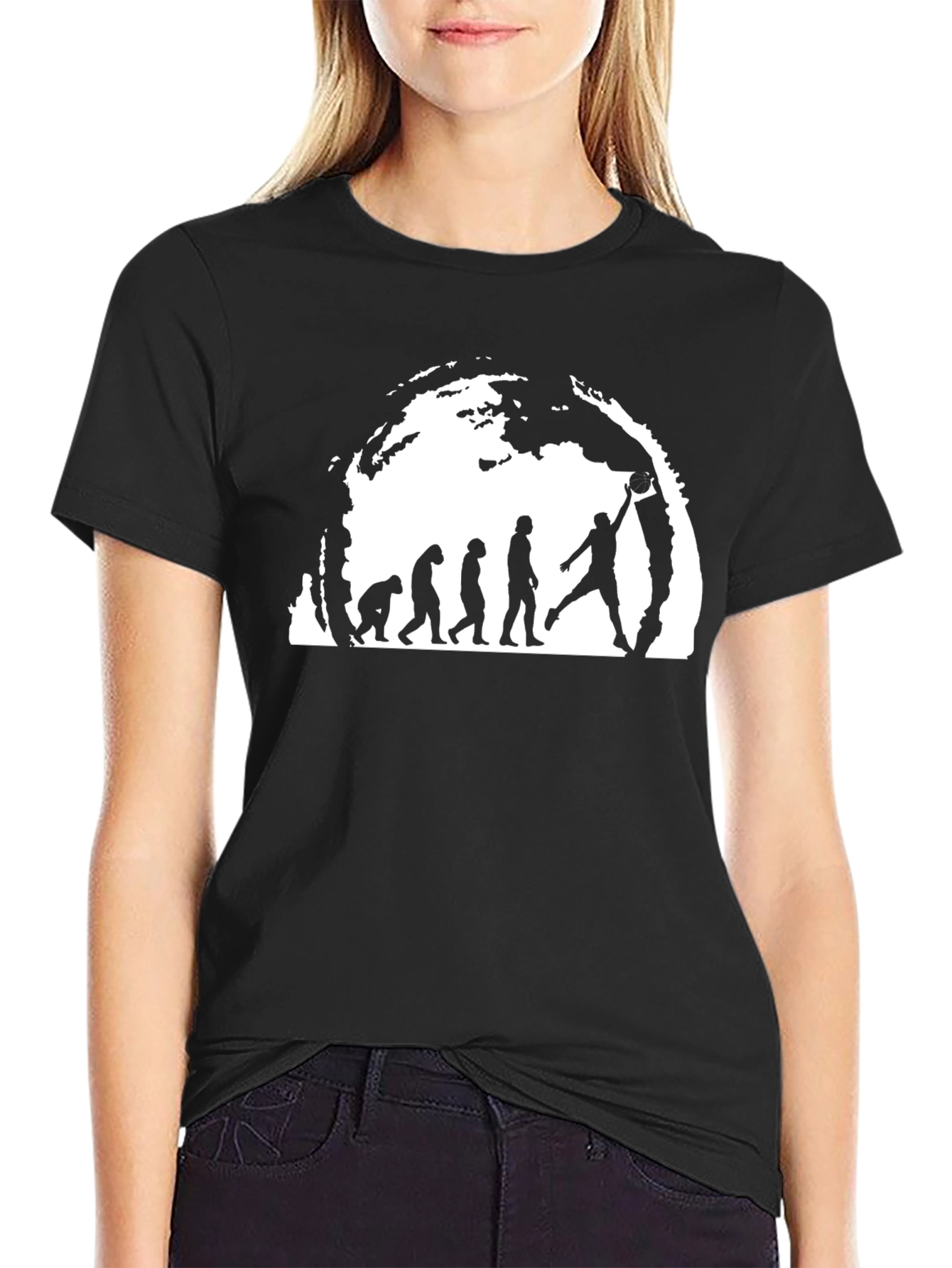 Basketball Evolution T-Shirt - Black
