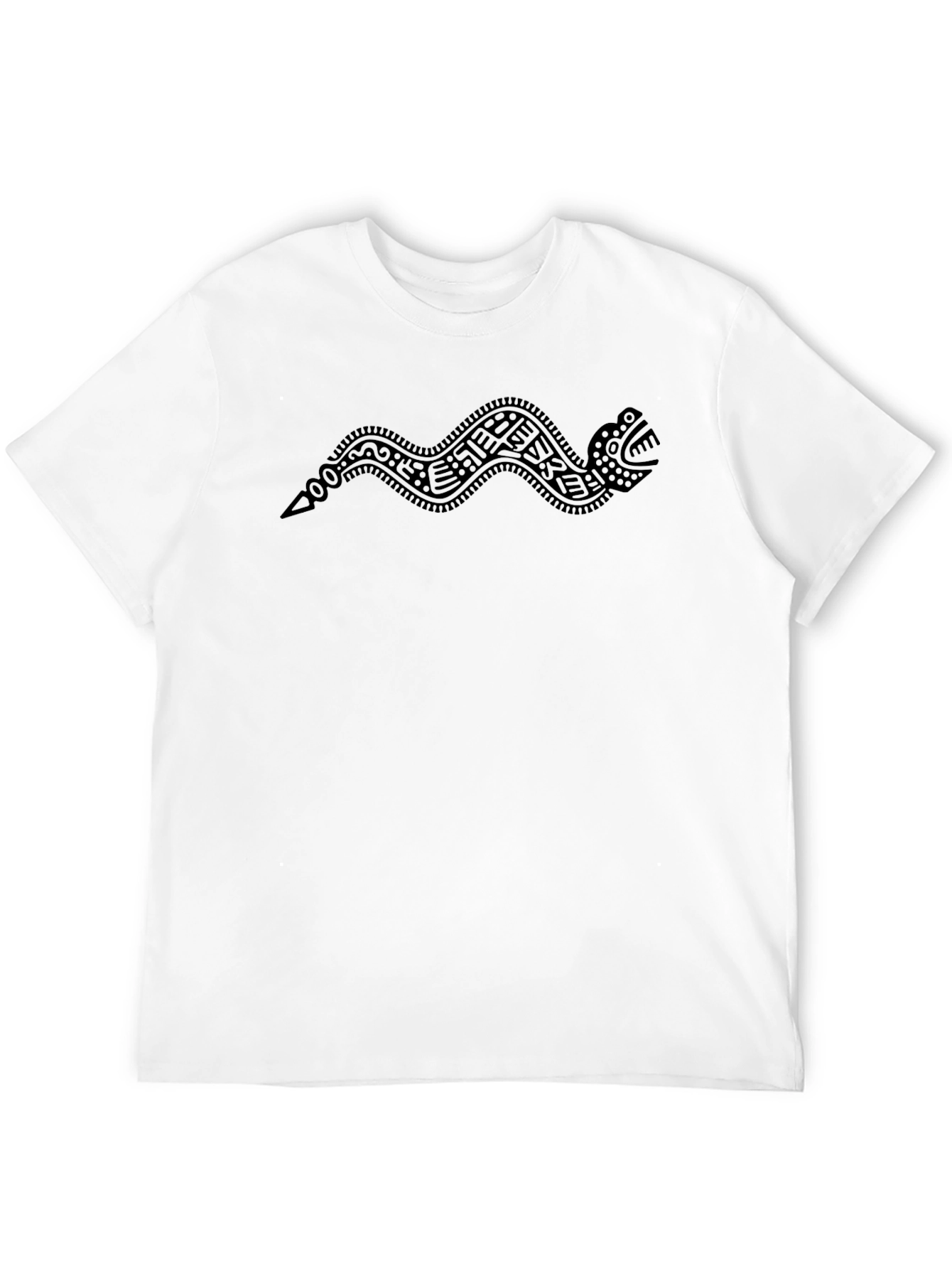 Aztec Serpent Tee - Mens Black T-Shirt