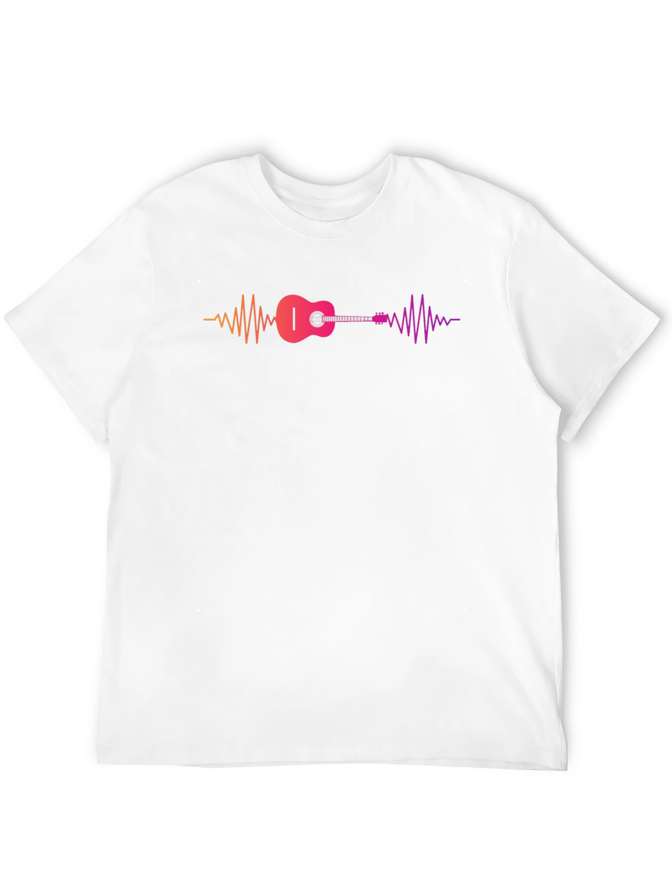 Guitar Frequency T-Shirt - Musical Wave Design