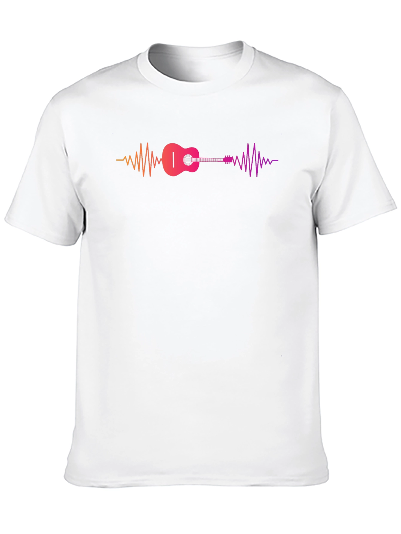 Guitar Frequency T-Shirt - Musical Wave Design