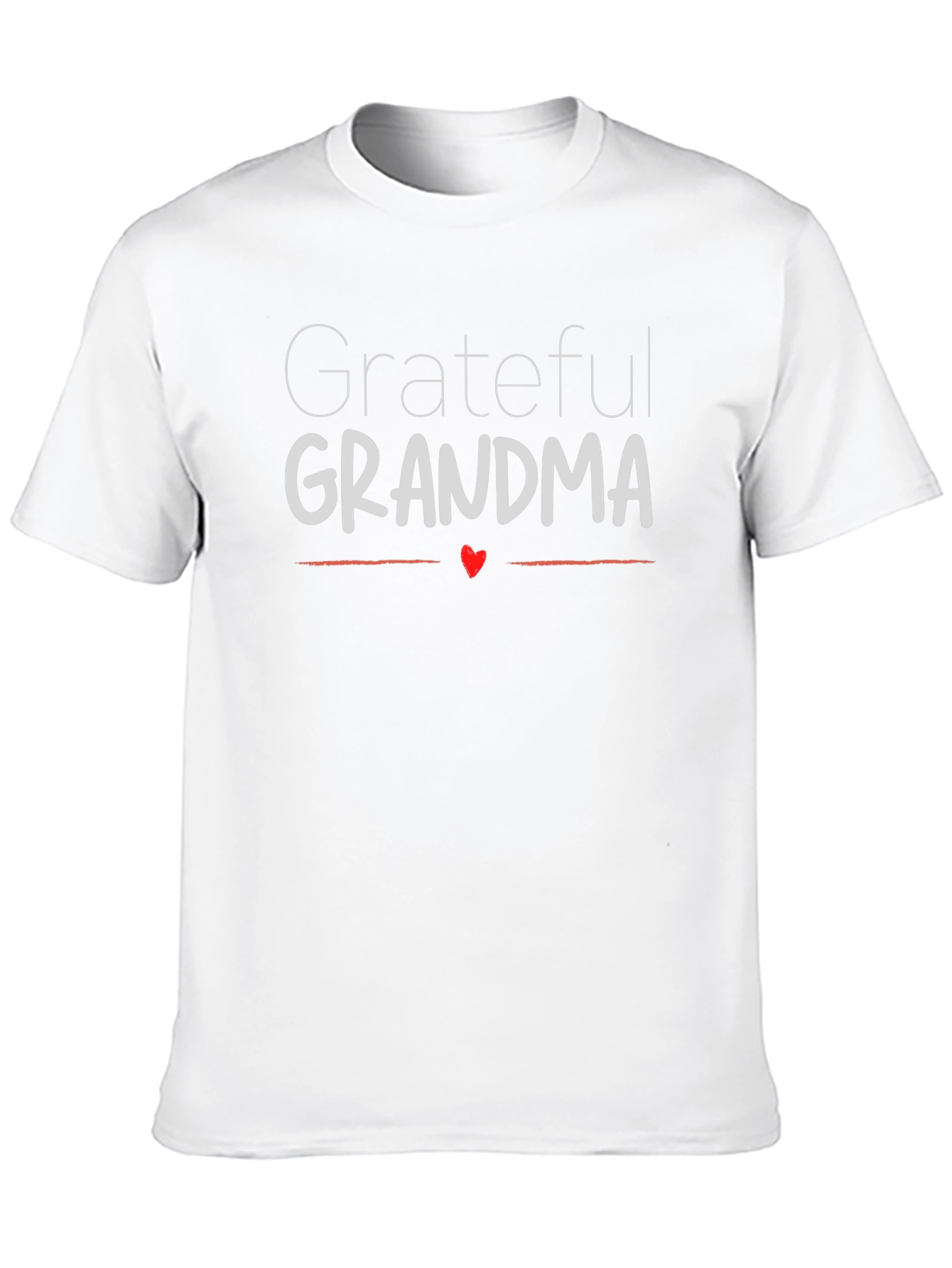 Grateful Grandma Graphic Tee - Black Crew Neck