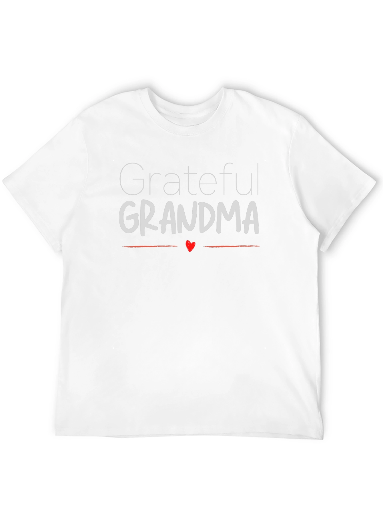 Grateful Grandma Graphic Tee - Black Crew Neck