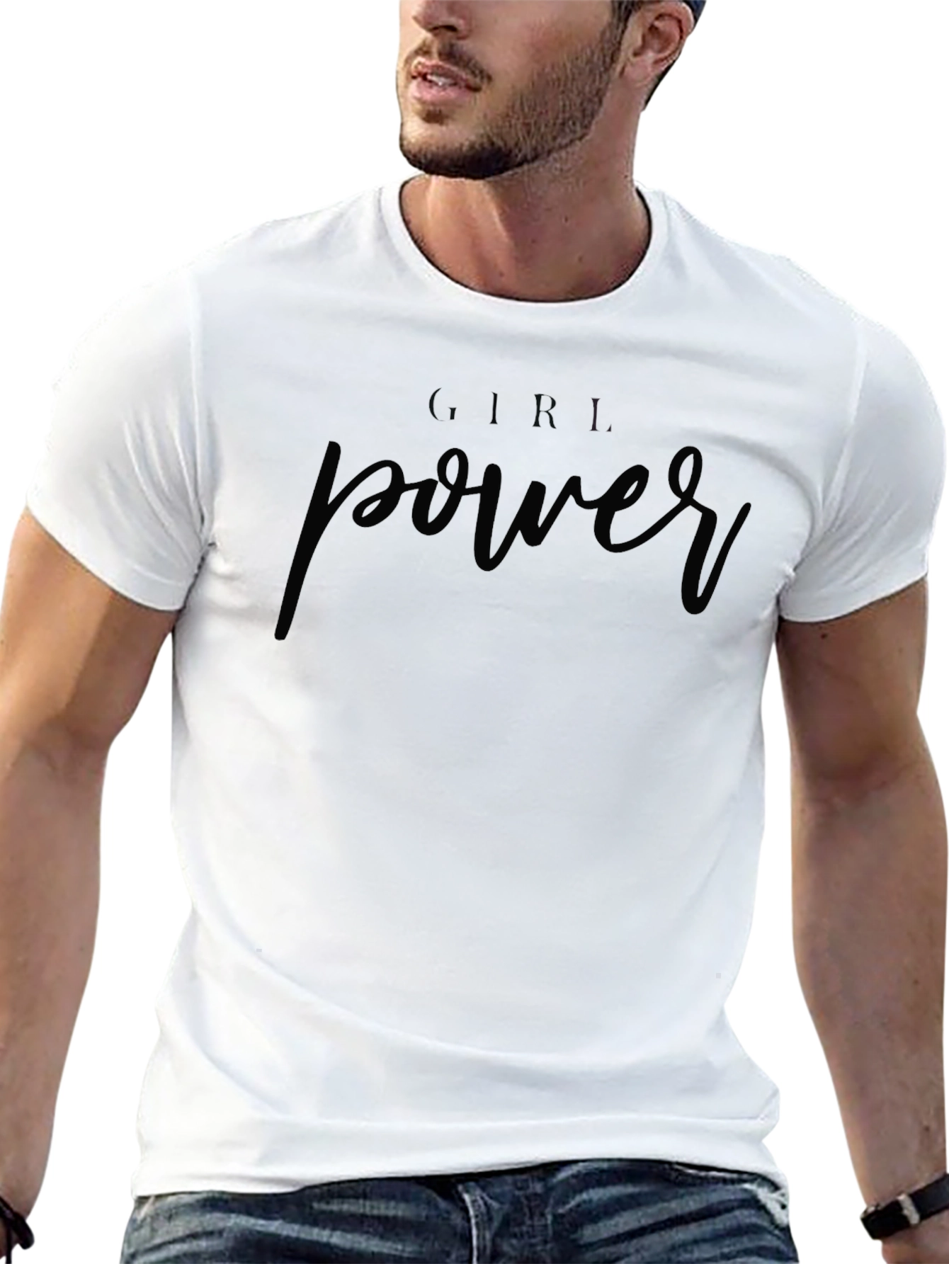 Girl Power Black Graphic Tee