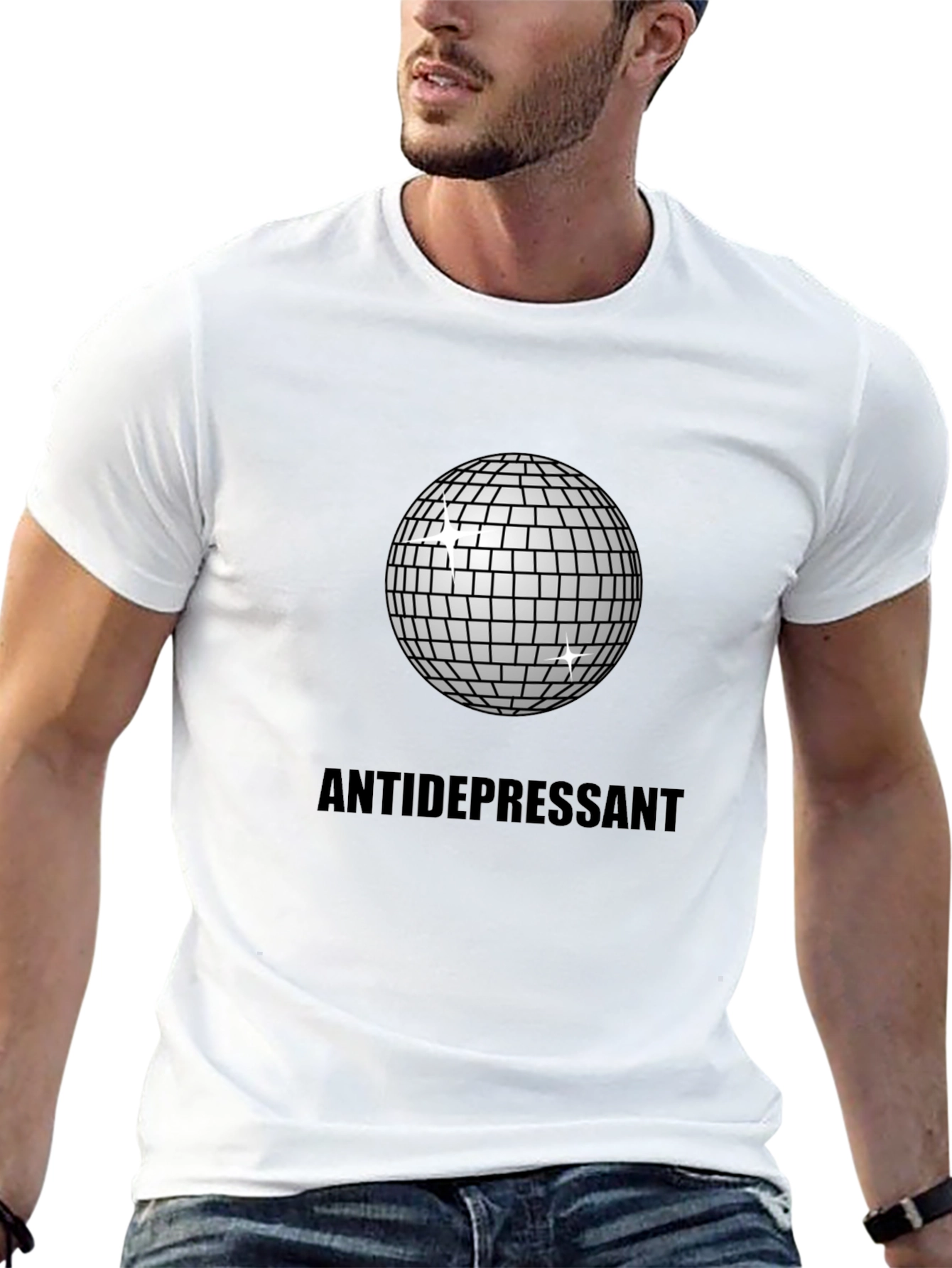 Antidepressant Disco Ball Graphic Tee
