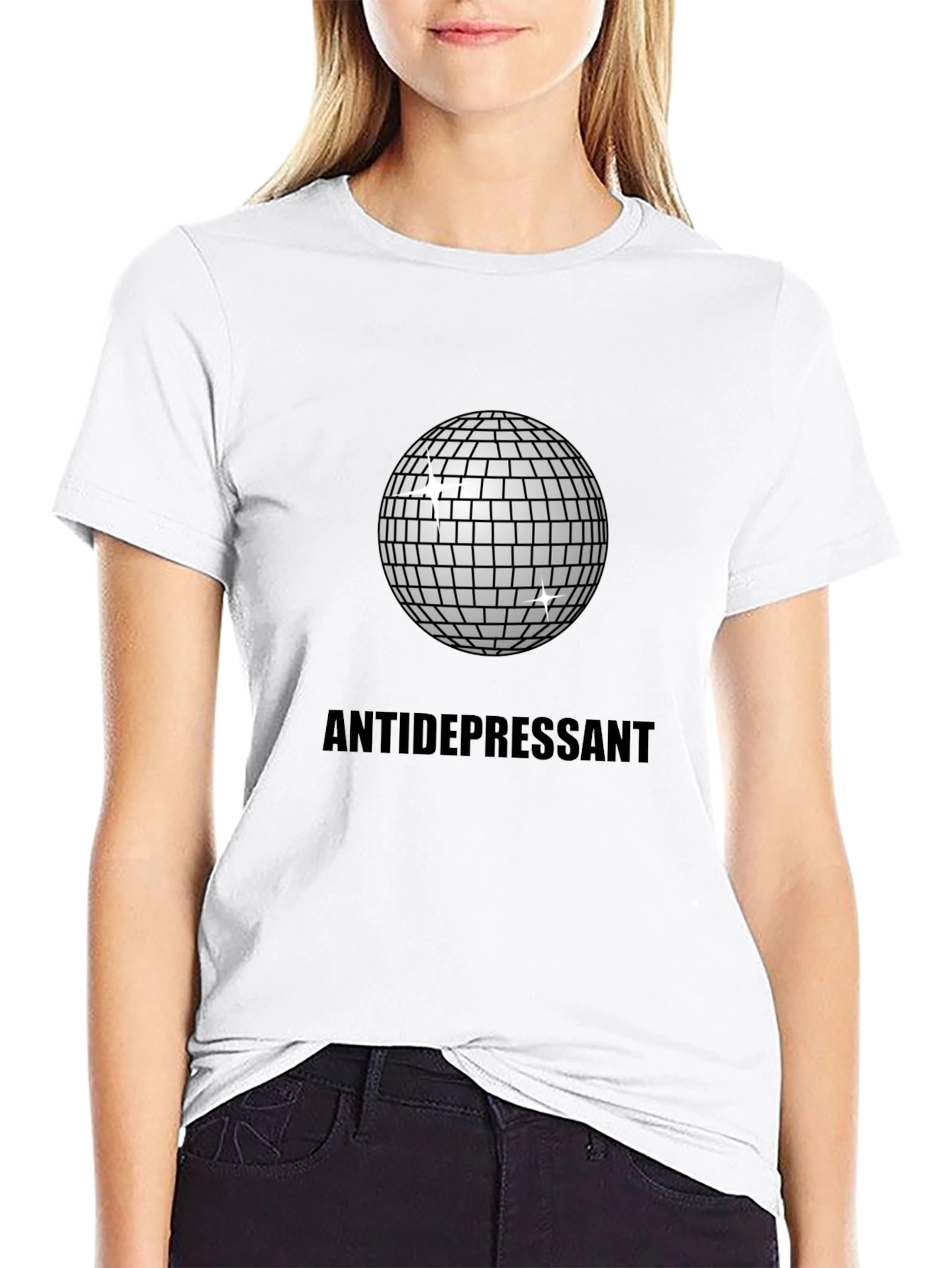 Antidepressant Disco Ball Graphic Tee