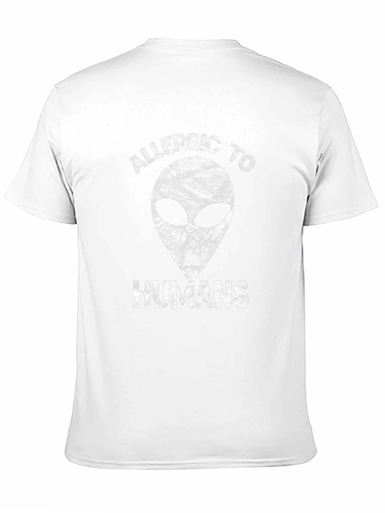Allergic to Humans Alien Graphic T-Shirt