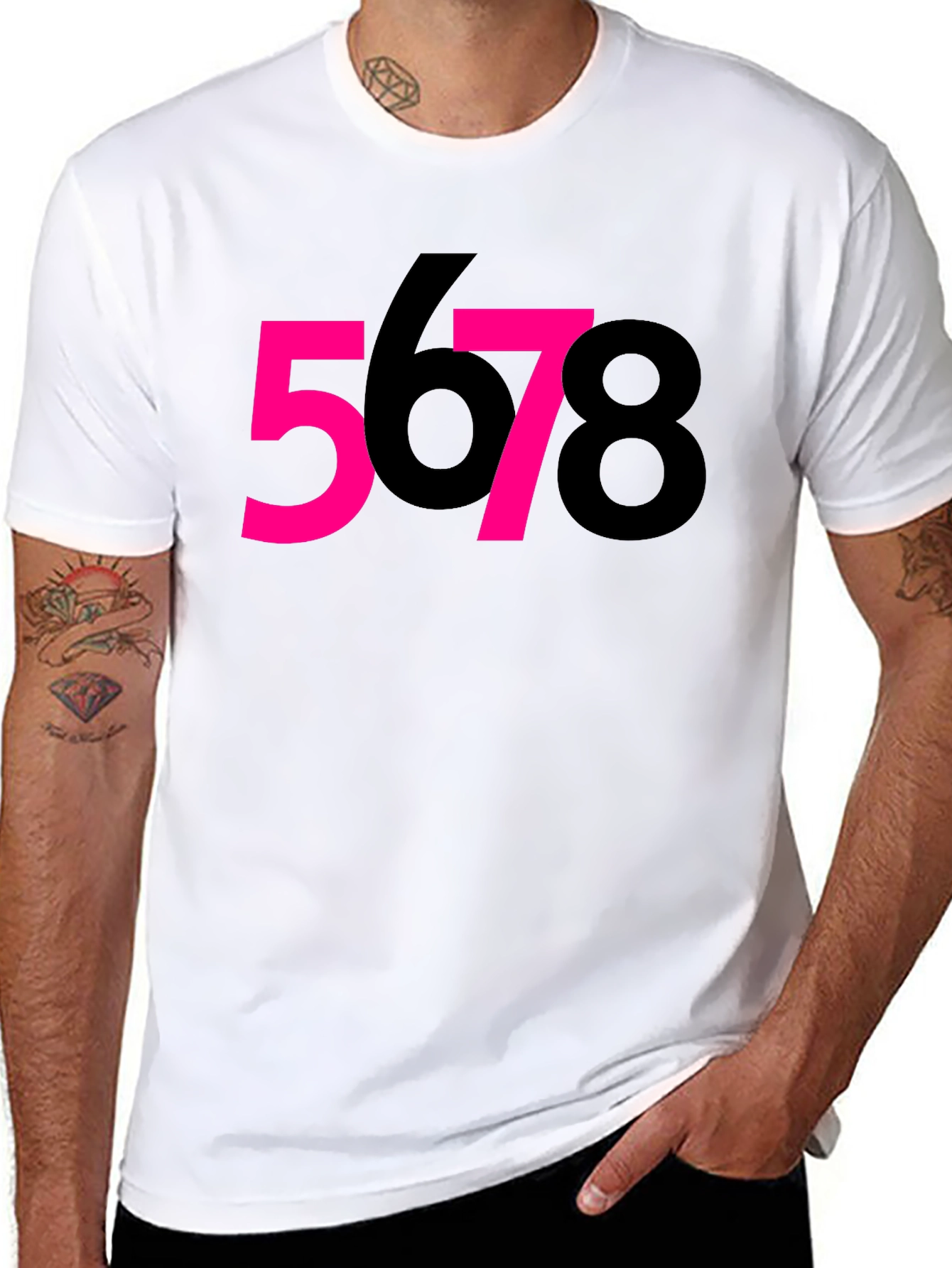 5678 Dance T-Shirt - Black Cotton Tee