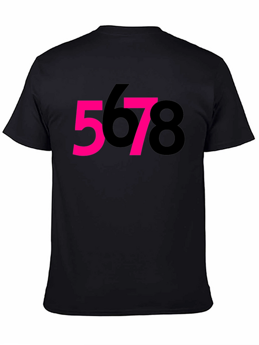 5678 Dance T-Shirt - Black Cotton Tee