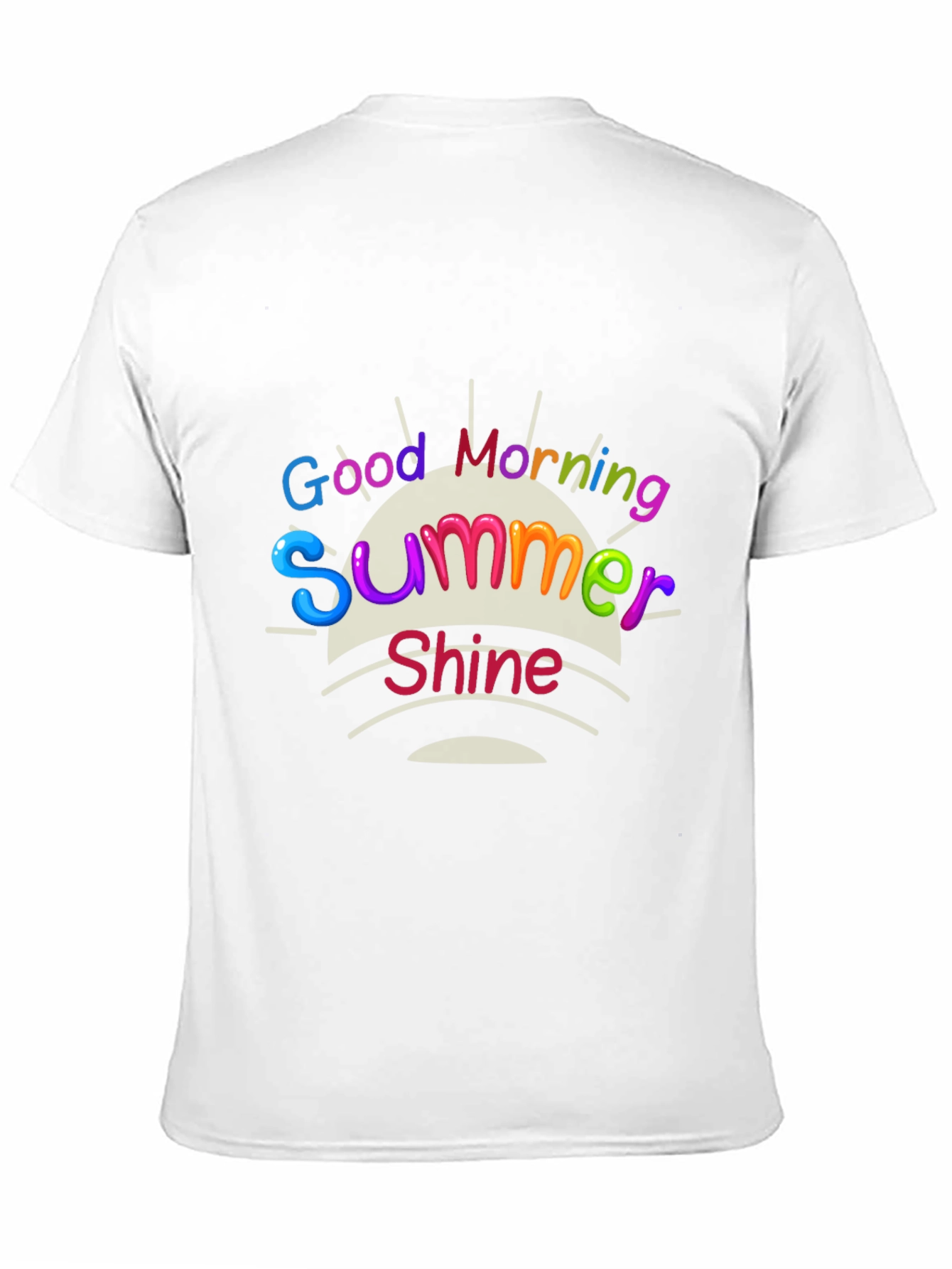 Good Morning Summer Shine Black Graphic Tee