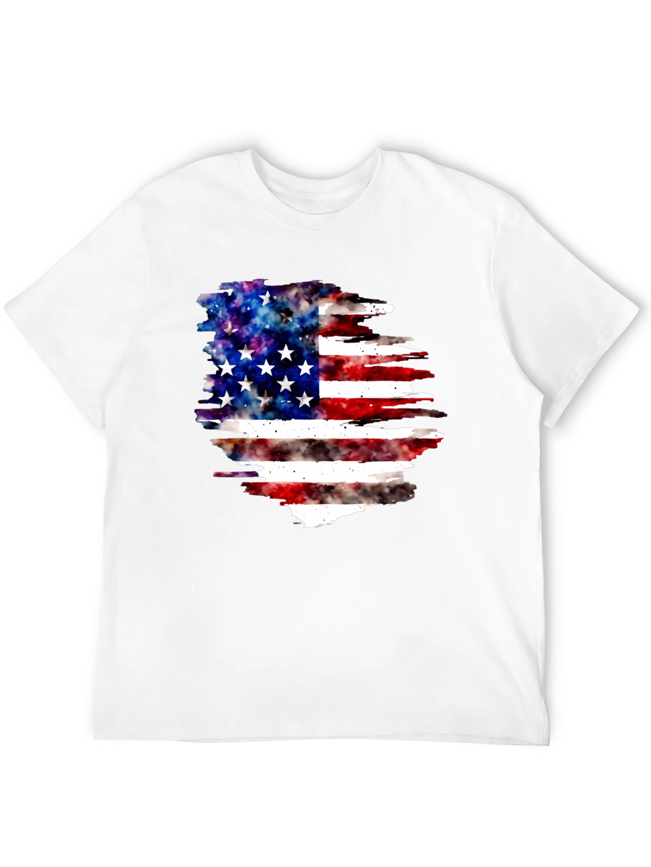 American Flag Galaxy T-Shirt Patriotic USA Tee
