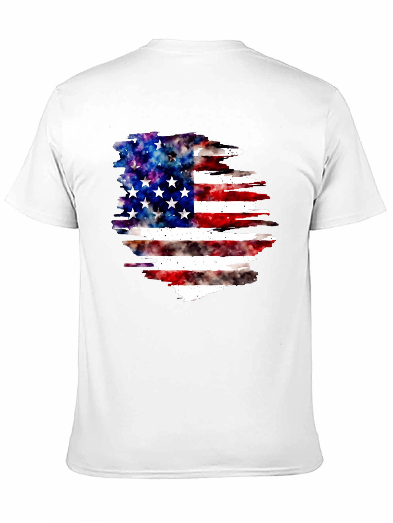 American Flag Galaxy T-Shirt Patriotic USA Tee